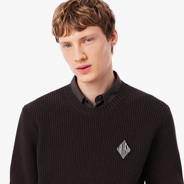  Lacoste Erkek Classic Fit Bisiklet Yaka Kahverengi Kazak