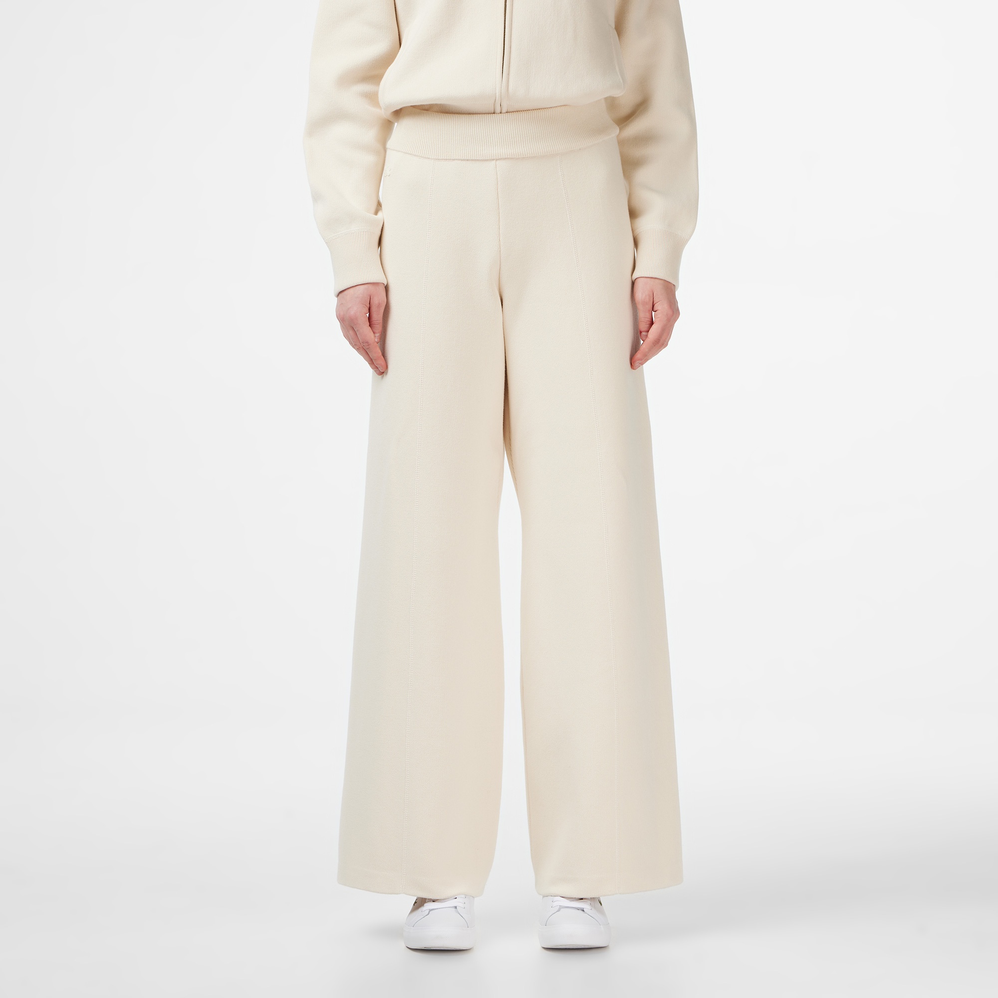 Lacoste Kadın Regular Fit Krem Pantolon