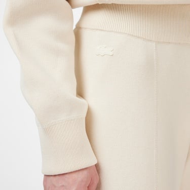  Lacoste Kadın Regular Fit Krem Pantolon