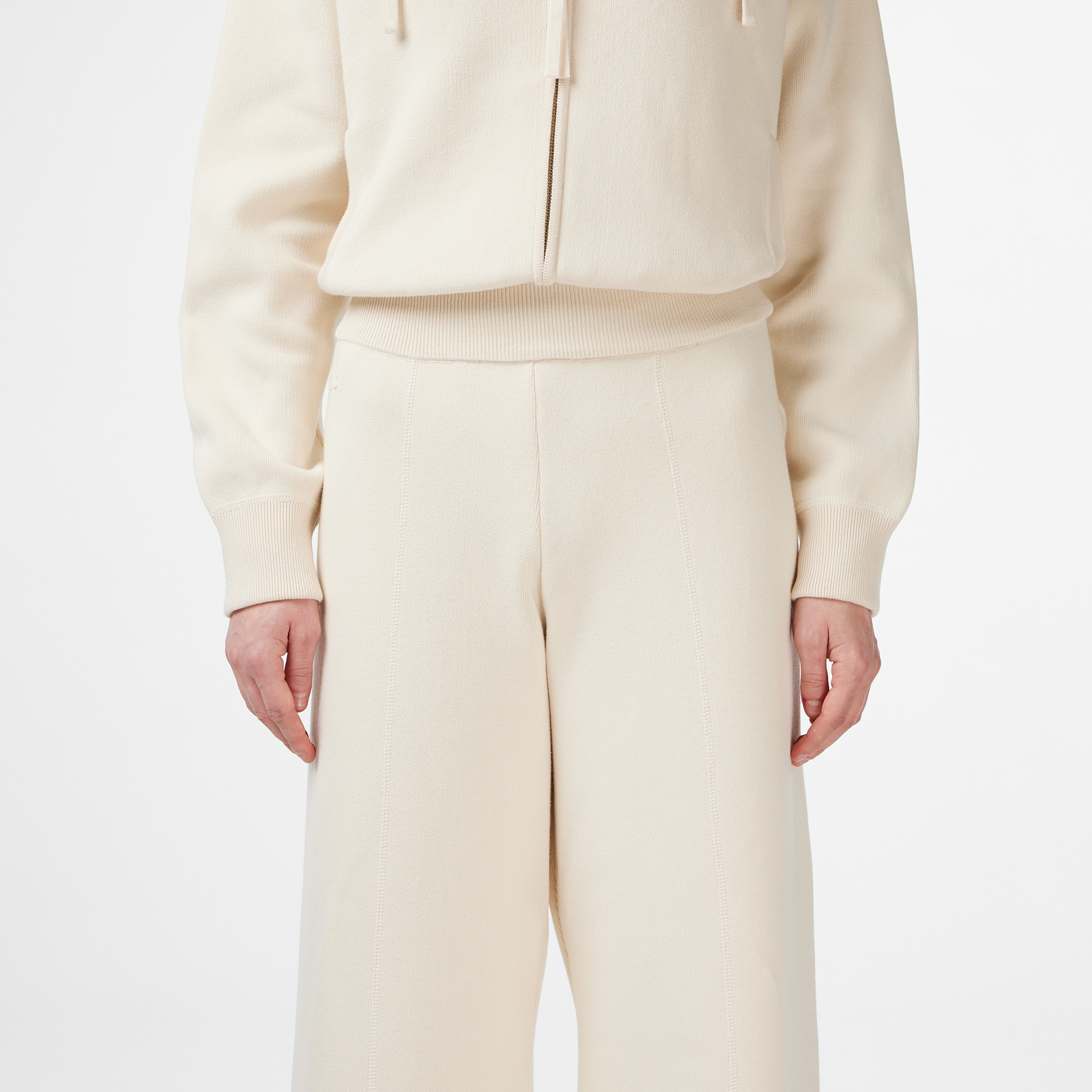 Lacoste Kadın Regular Fit Krem Pantolon