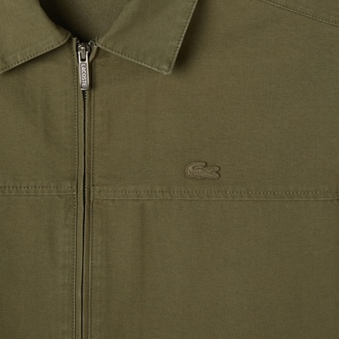  Lacoste Erkek Relaxed Fit Fermuarlı Haki Ceket