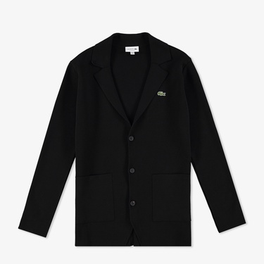  Lacoste Erkek Classic Fit V Yaka Siyah Hırka