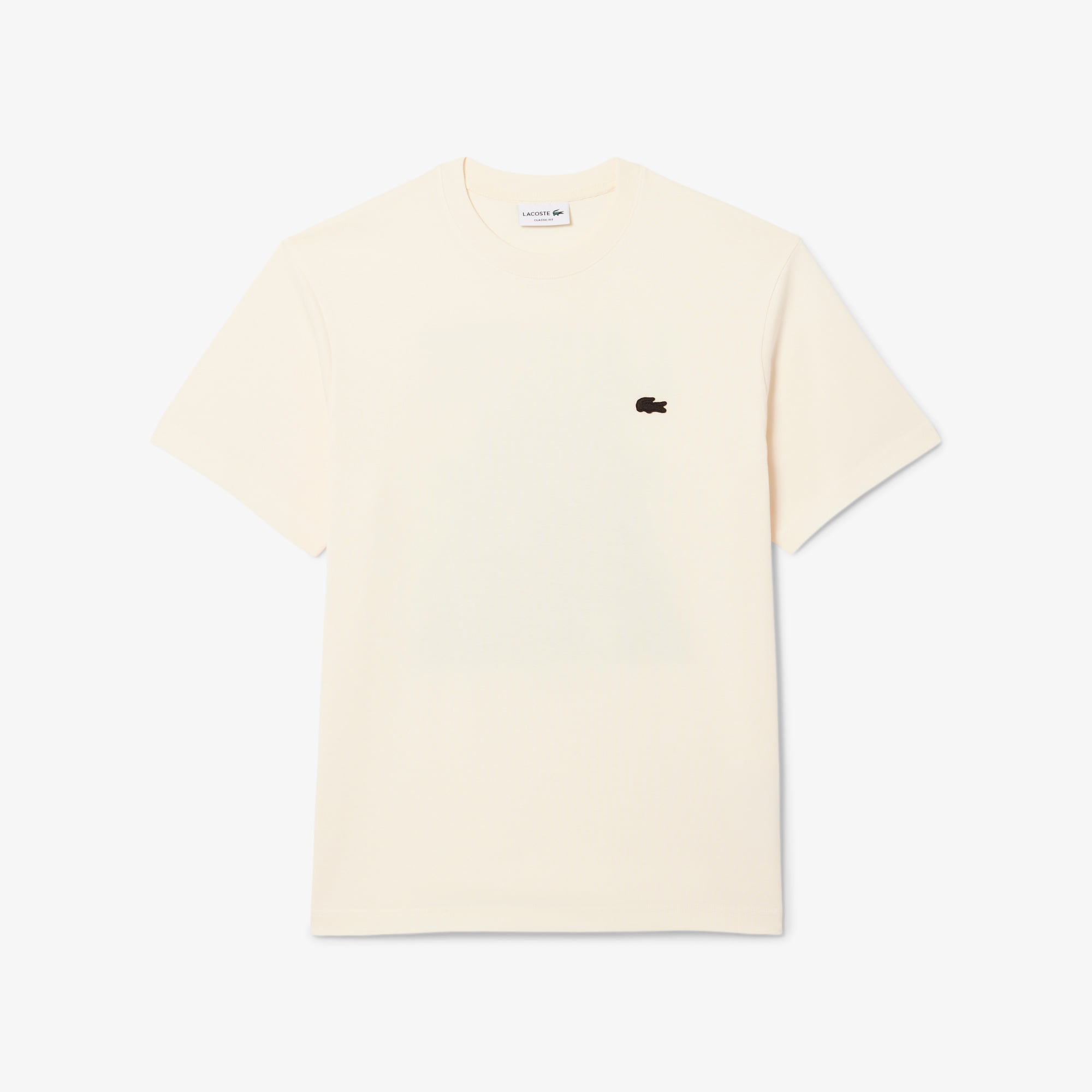 Lacoste Erkek Classic Fit Bisiklet Yaka Sarı T-Shirt