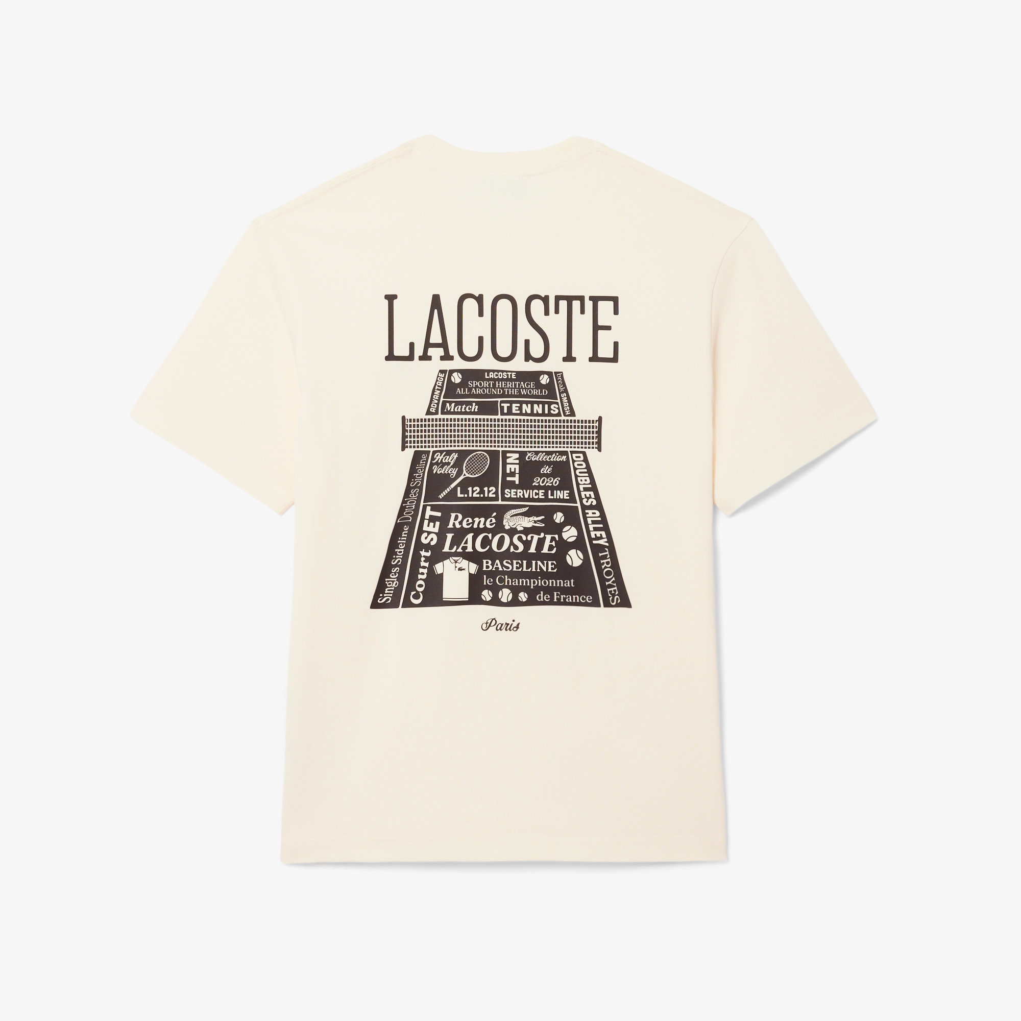 Lacoste Erkek Classic Fit Bisiklet Yaka Sarı T-Shirt