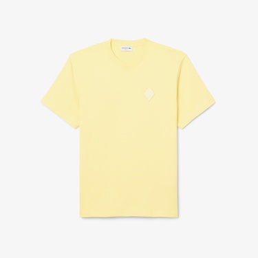  Lacoste Erkek Classic Fit Bisiklet Yaka Sarı T-Shirt