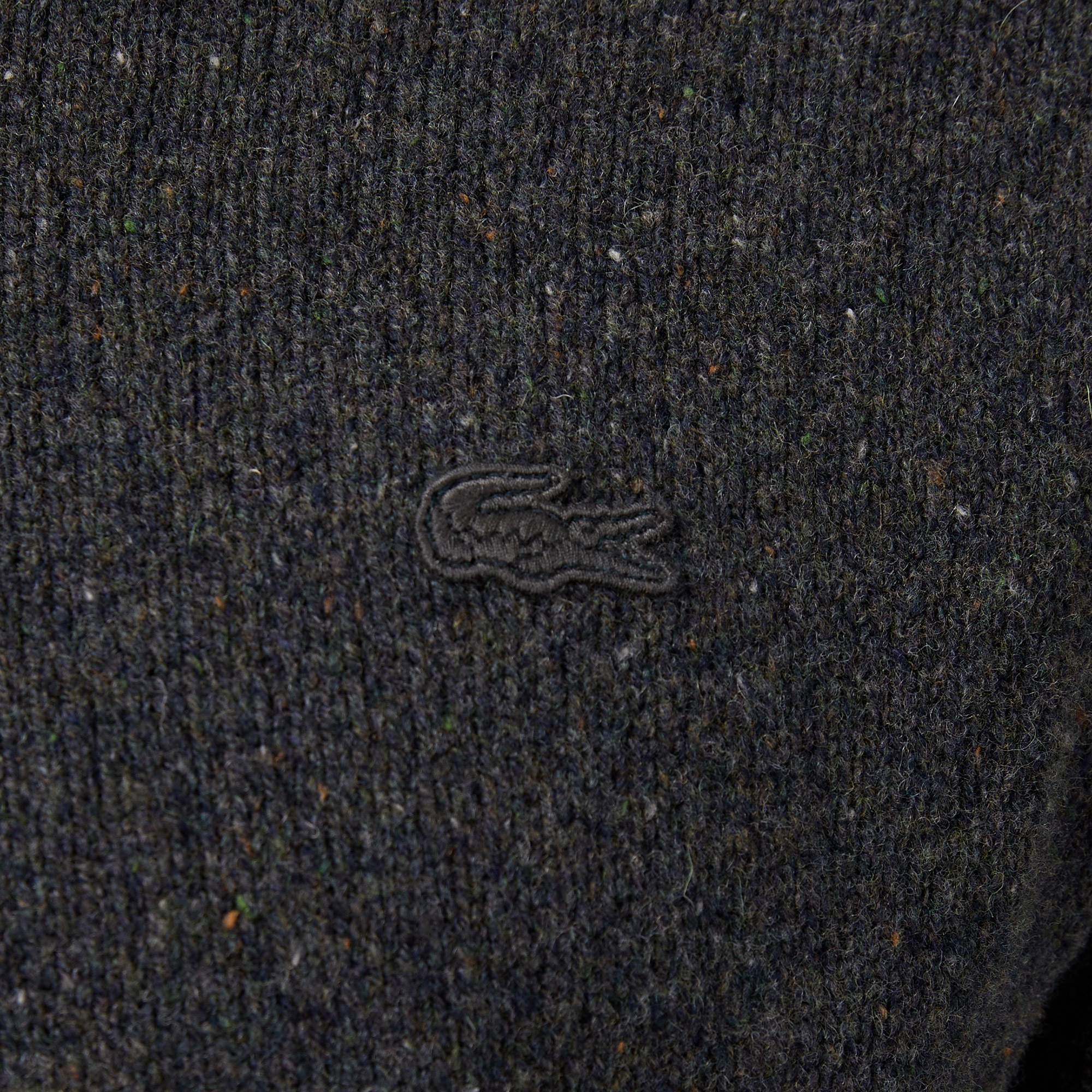 Lacoste Erkek Classic Fit Bisiklet Yaka Yün Gri Kazak