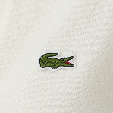  Lacoste Kadın Classic Fit Polo Yaka Krem Kazak