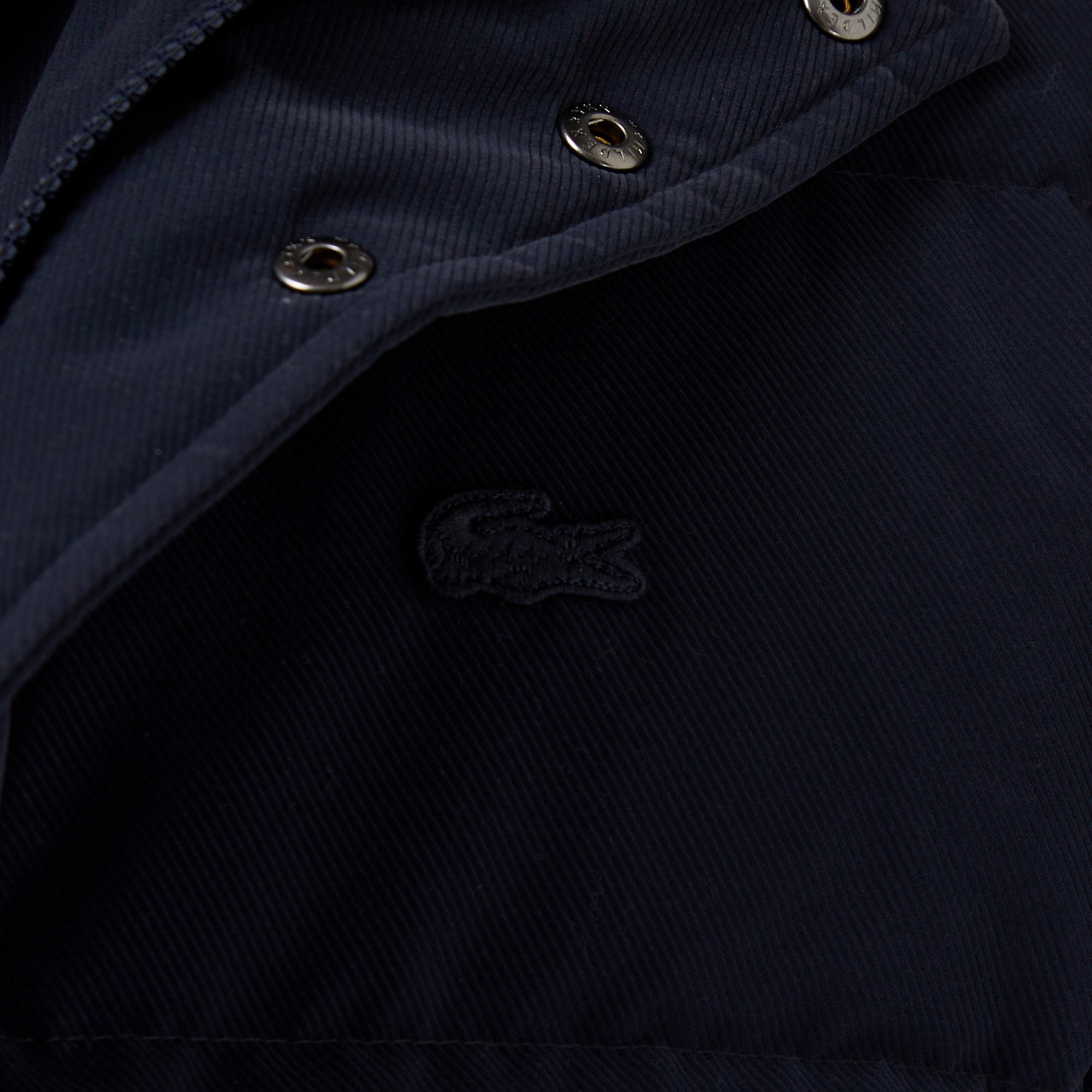 Lacoste Erkek Kapüşonlu Lacivert Mont