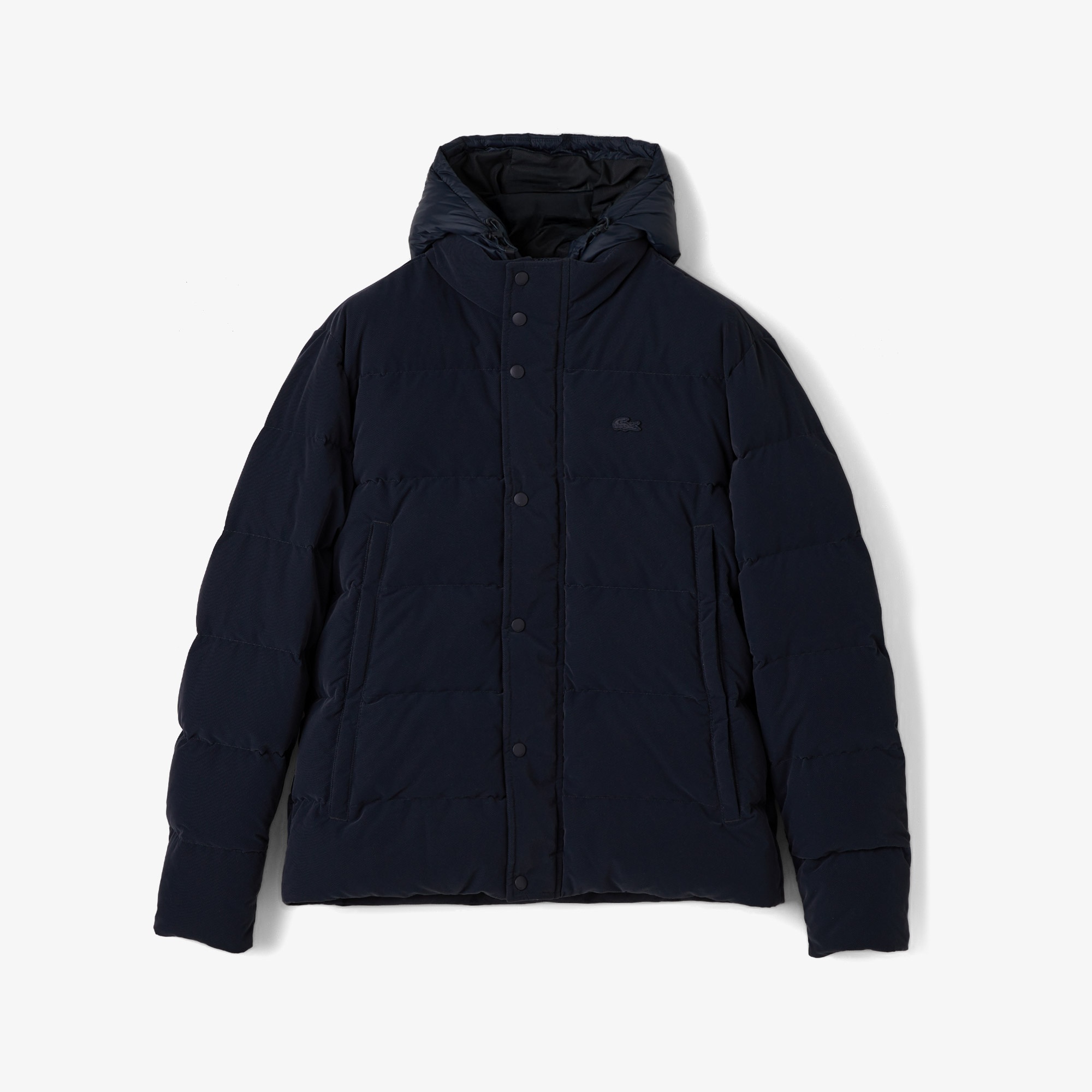 Lacoste Erkek Kapüşonlu Lacivert Mont