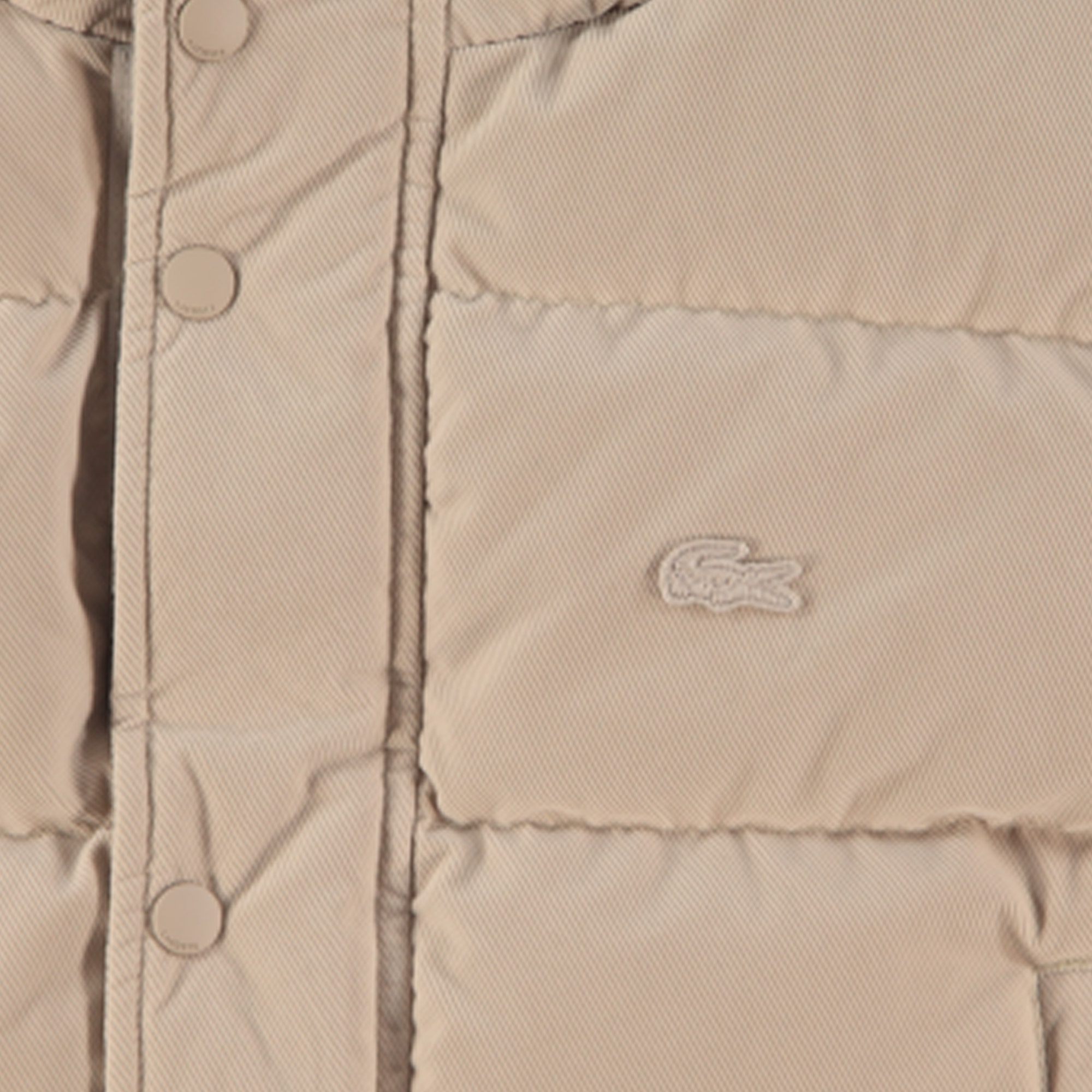 Lacoste Erkek Kapüşonlu Bej Mont