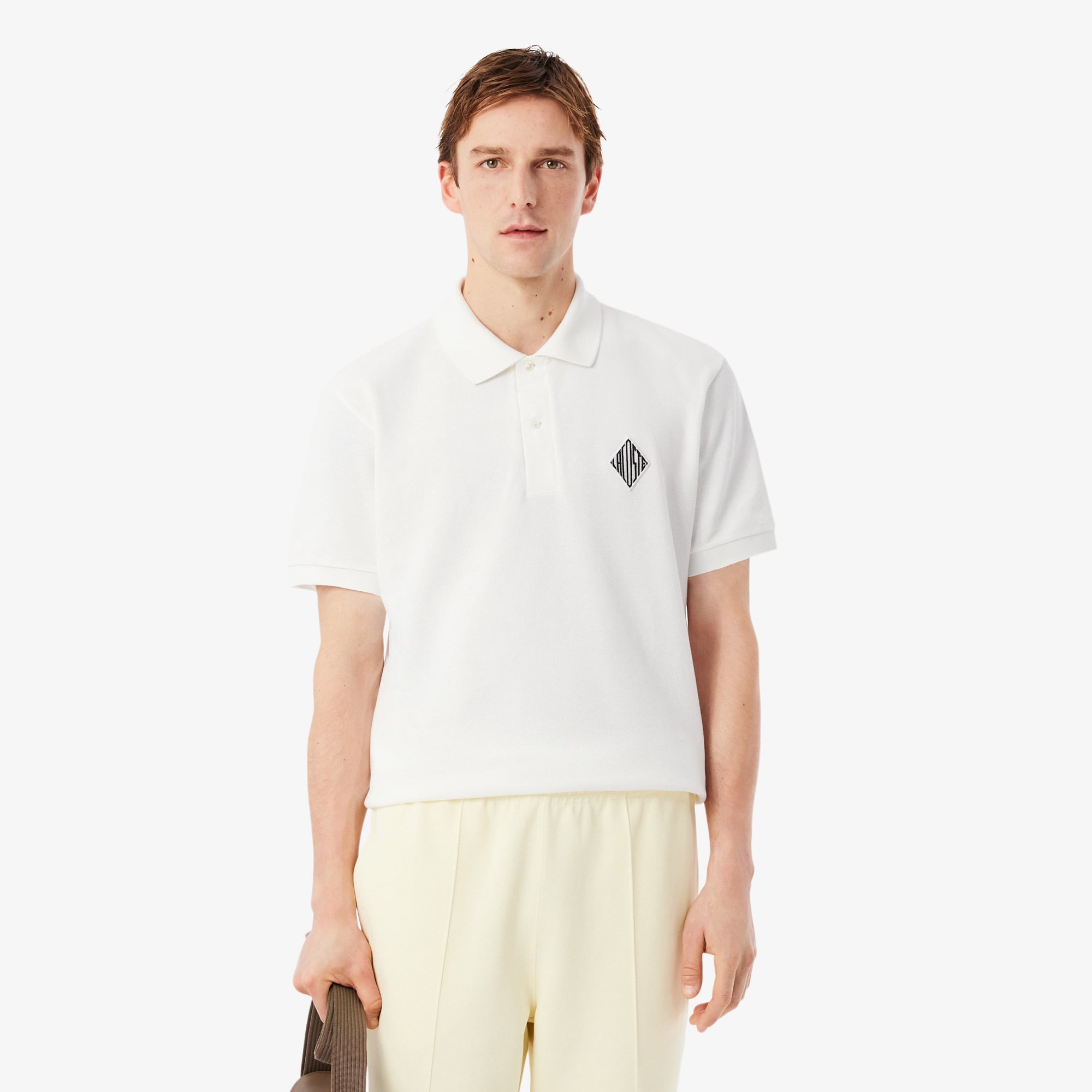  Lacoste Erkek Classic Fit Beyaz Polo