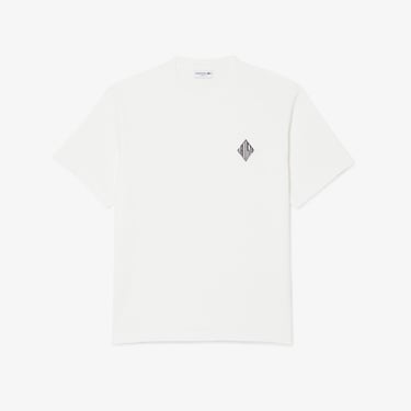  Lacoste Erkek Classic Fit Bisiklet Yaka Beyaz T-Shirt