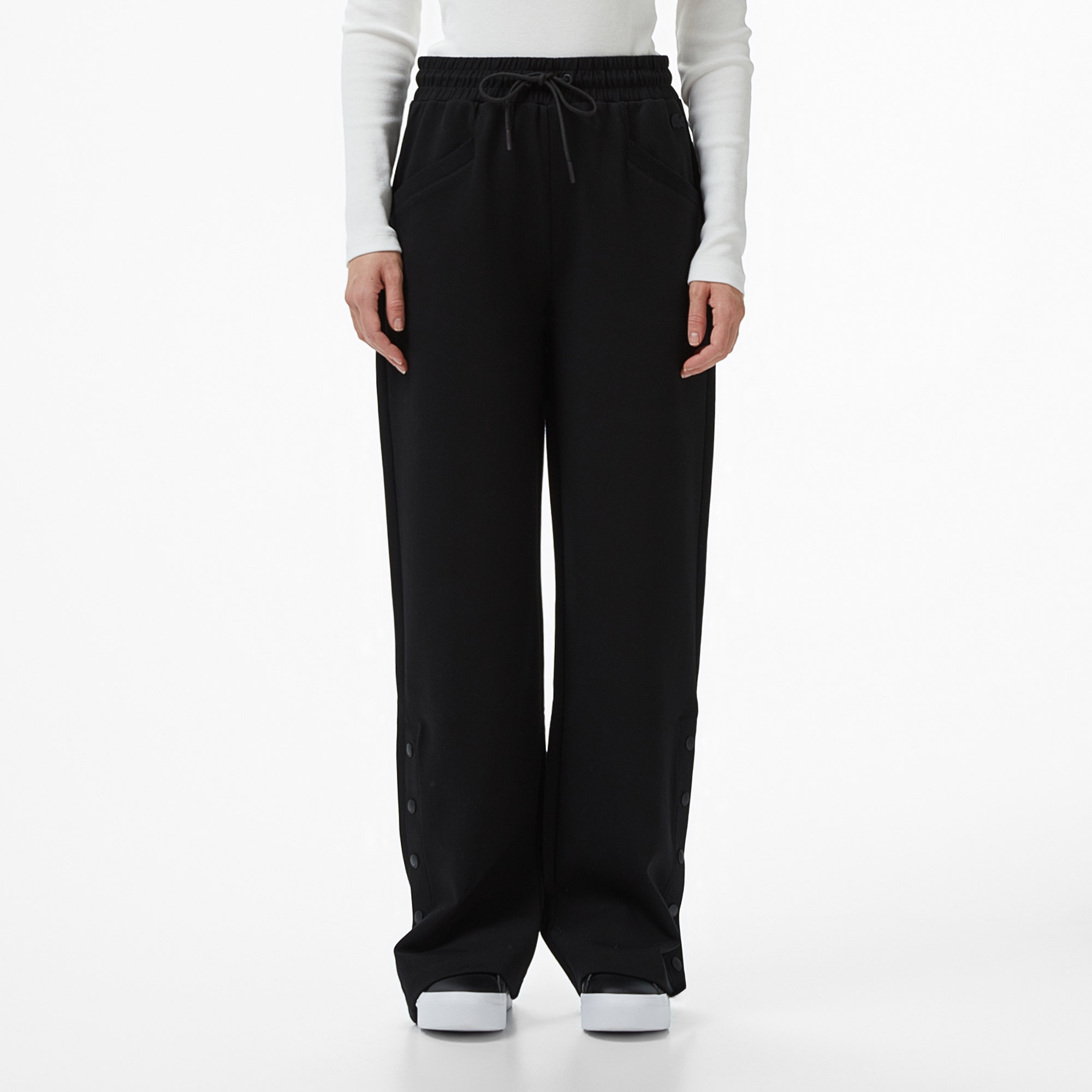 Lacoste Kadın Straight Fit Siyah Eşofman Altı