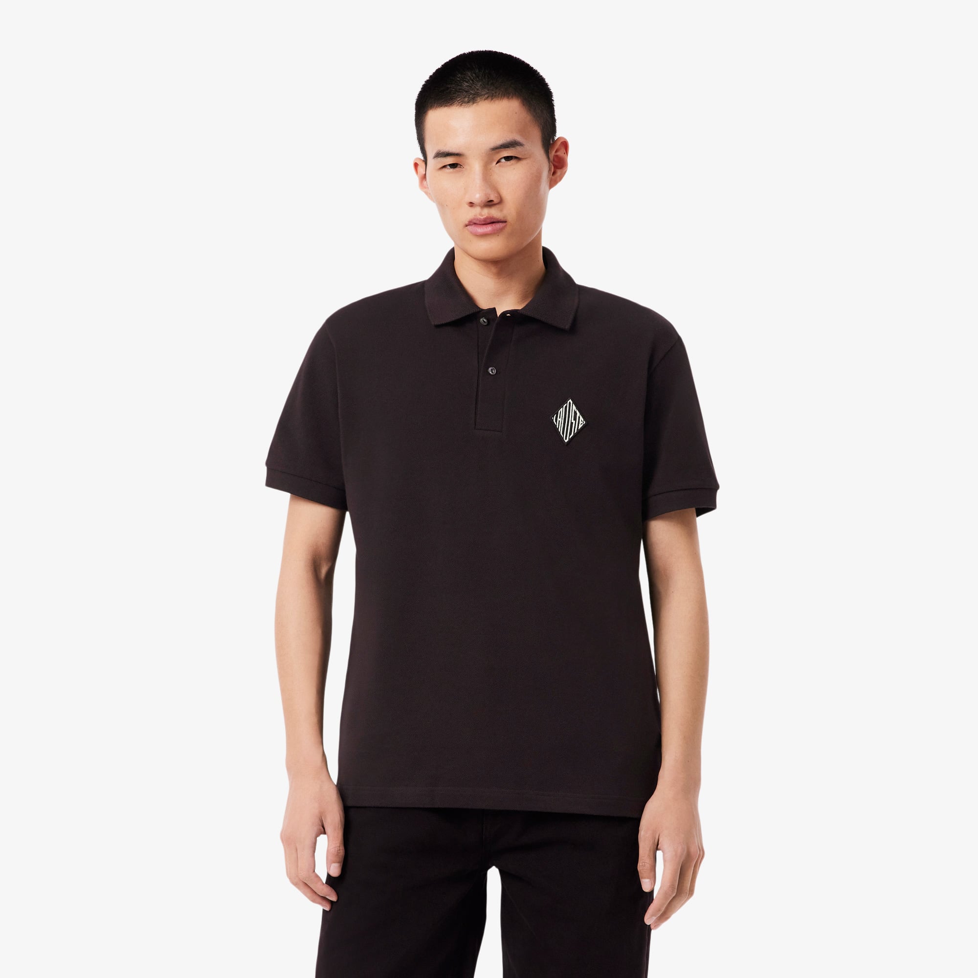  Lacoste Erkek Classic Fit Koyu Kahverengi Polo