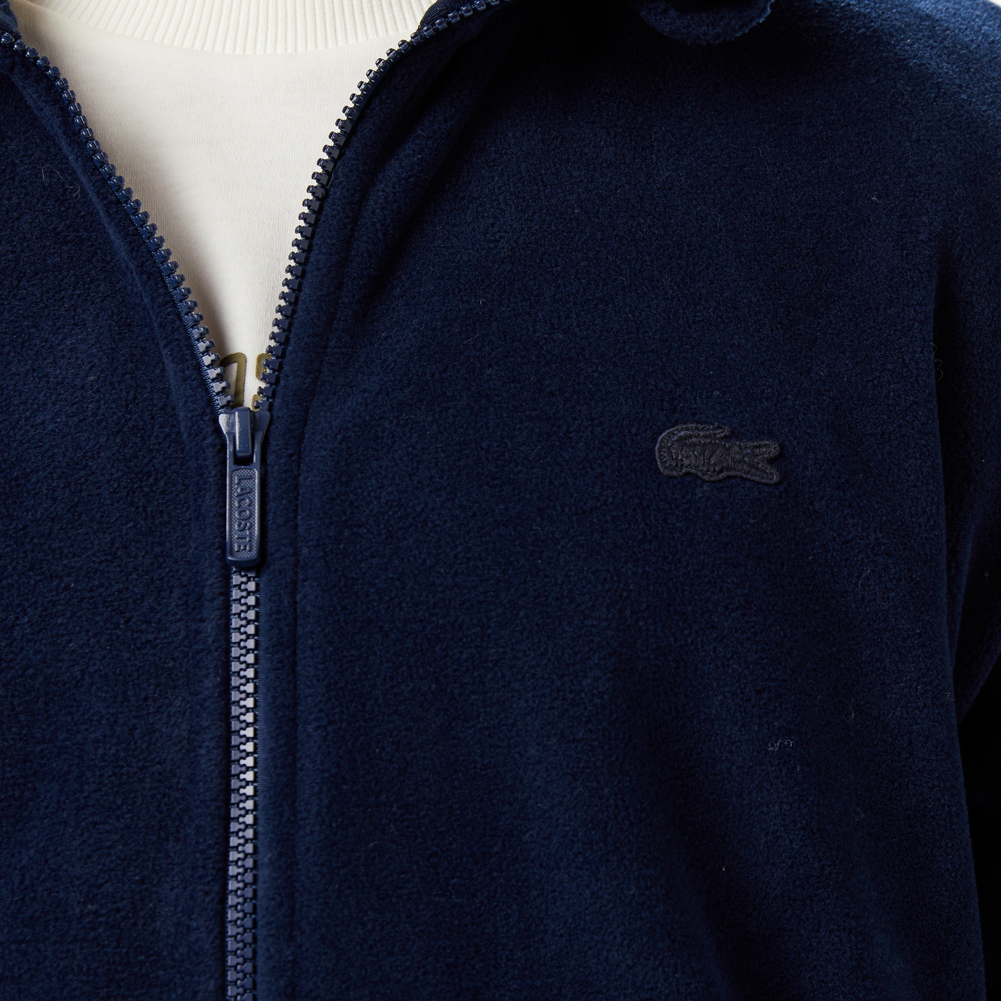 Lacoste Erkek Loose Fit Fermuarlı Lacivert Sweatshirt