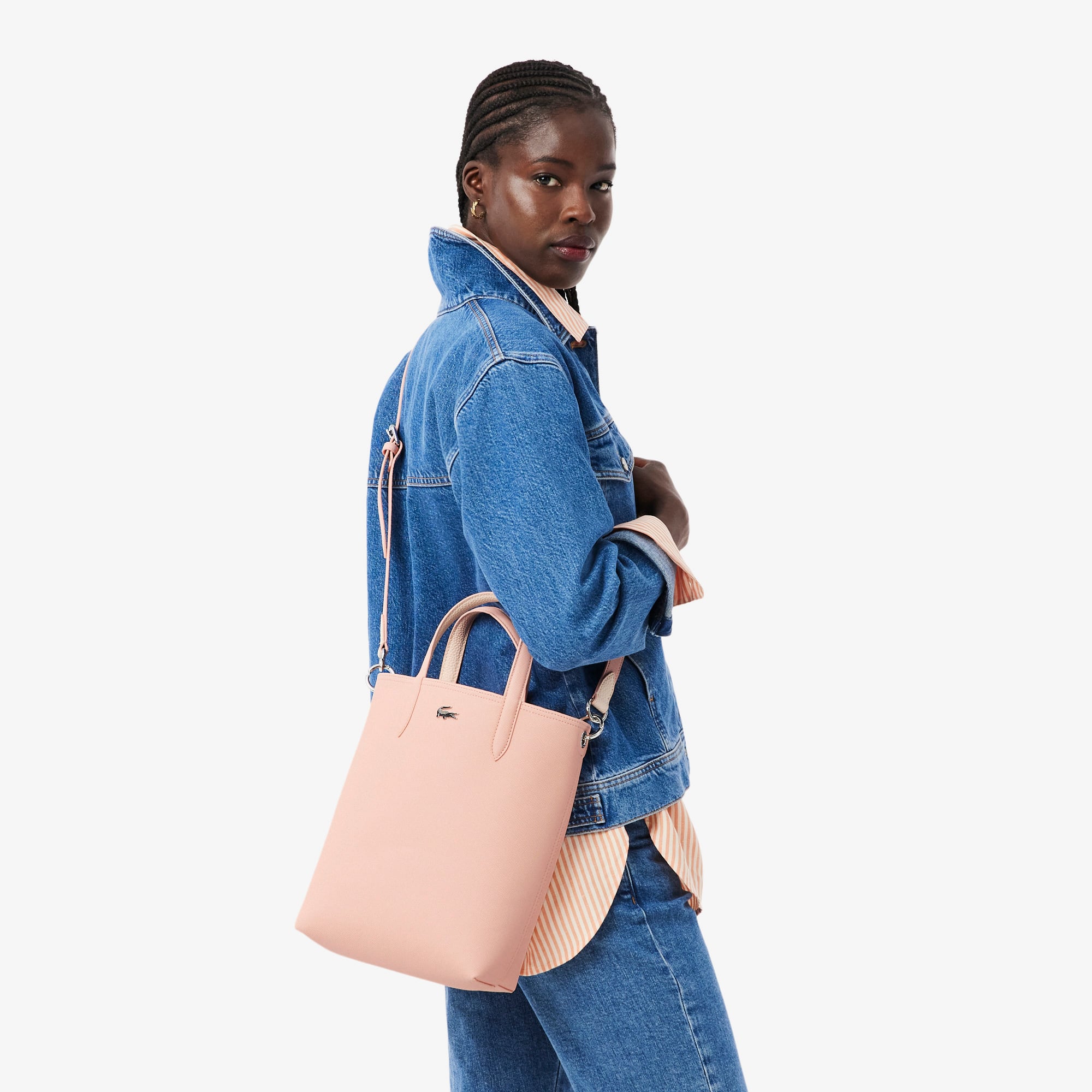 Lacoste Anna Kadın Çift Taraflı Turuncu Omuz Çantası