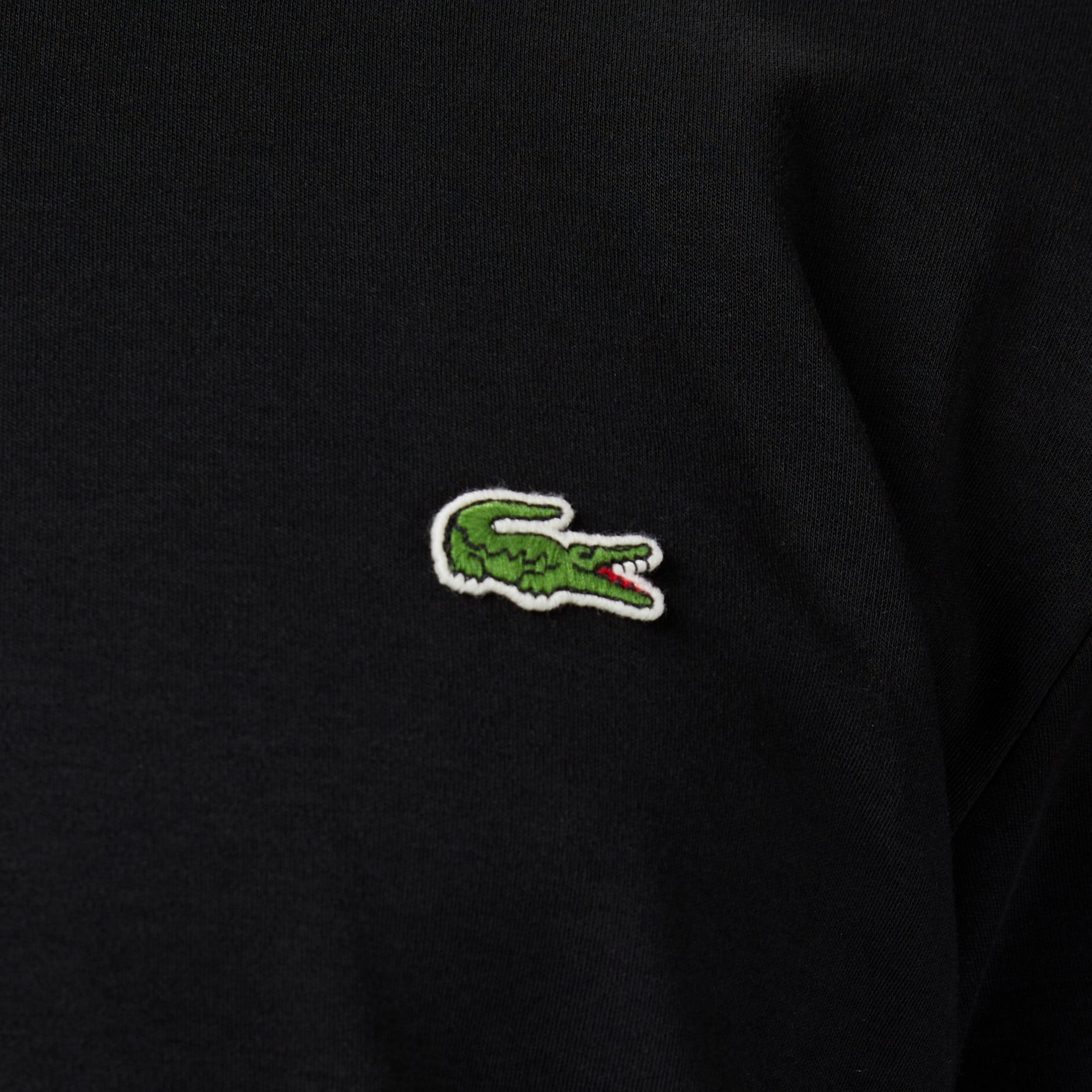 Lacoste Erkek Relaxed Fit Bisiklet Yaka Organik Pamuk Siyah T-Shirt