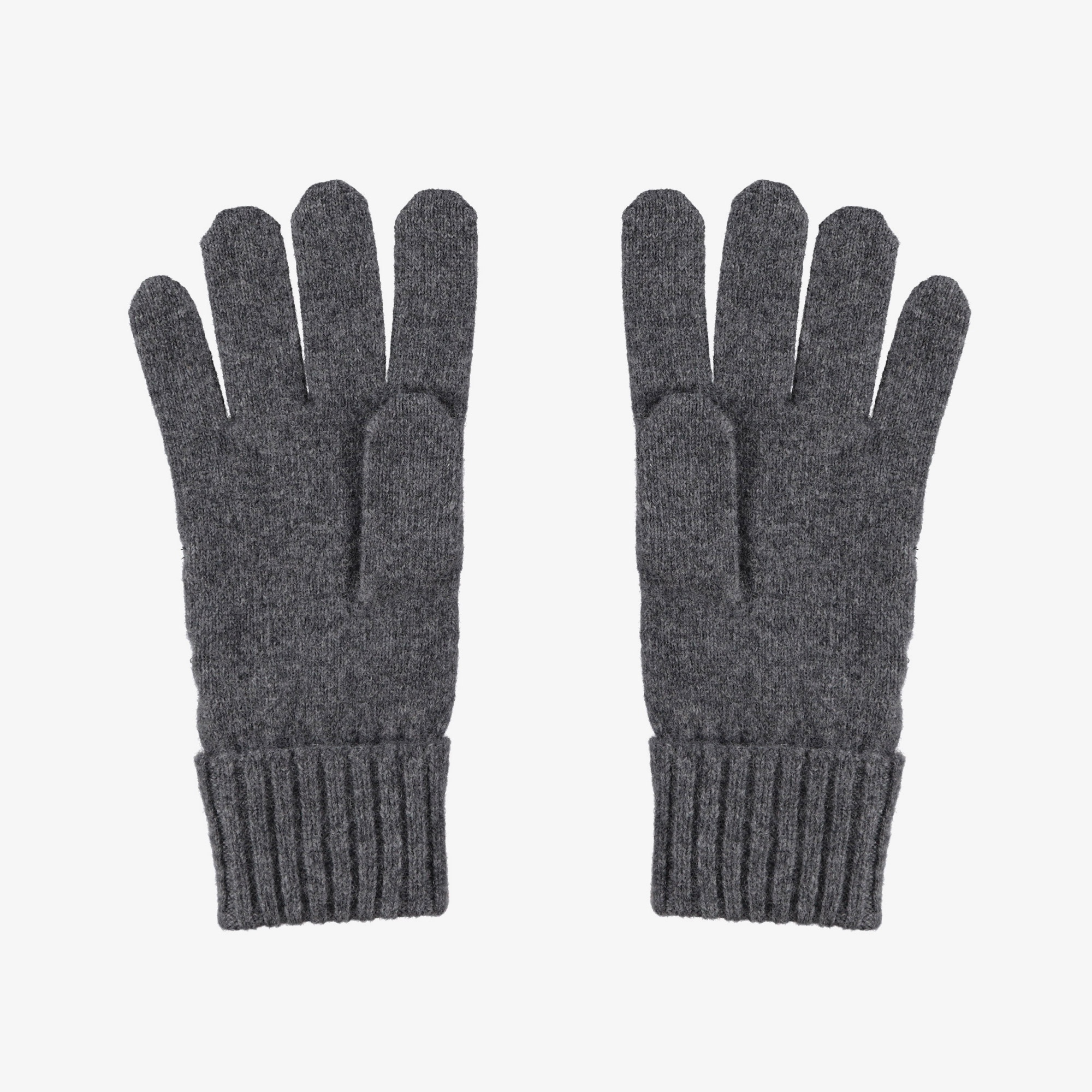 Lacoste Unisex Renk Bloklu Koyu Gri Eldiven