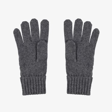  Lacoste Unisex Renk Bloklu Koyu Gri Eldiven