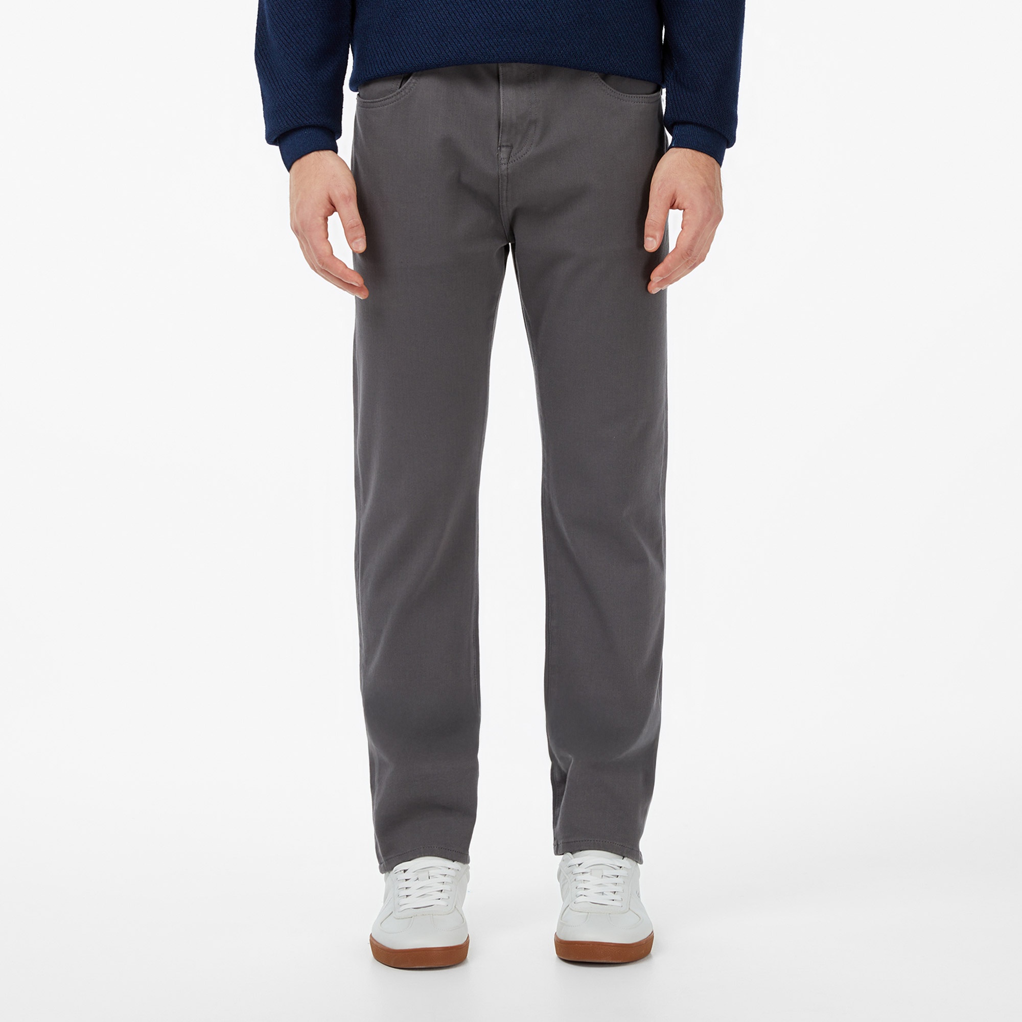 Lacoste Erkek Regular Fit Gri Jean Pantolon