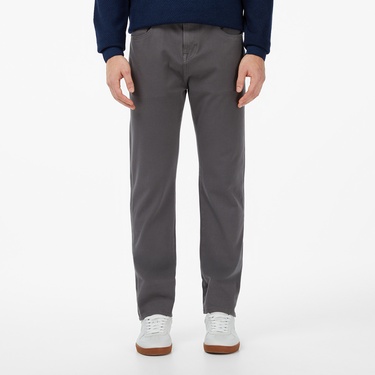  Lacoste Erkek Regular Fit Gri Jean Pantolon