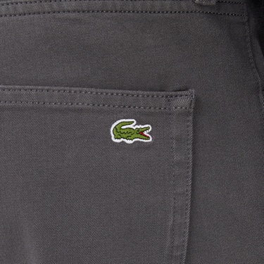 Lacoste Erkek Regular Fit Gri Jean Pantolon