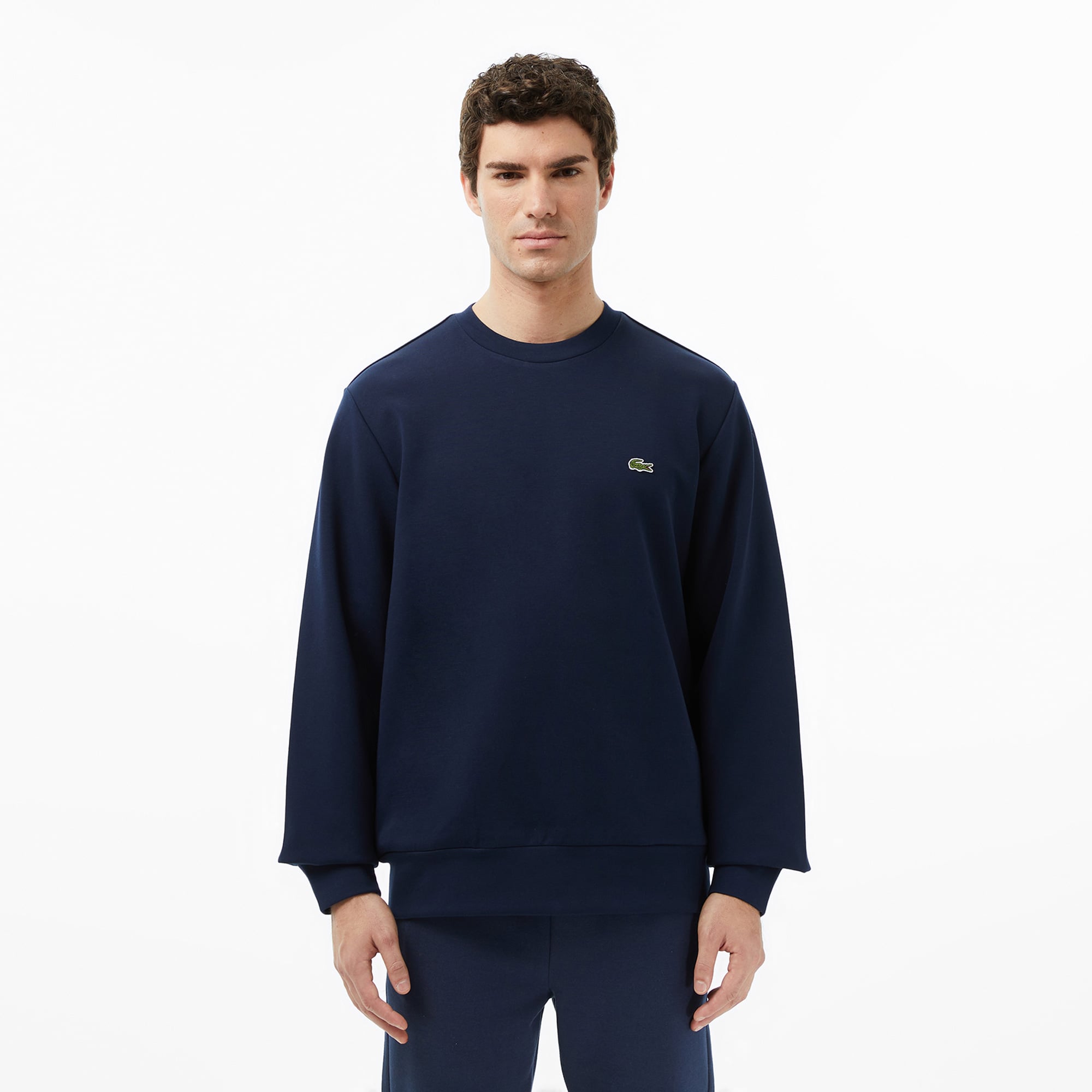  Lacoste Erkek Classic Fit Bisiklet Yaka Lacivert Sweatshirt