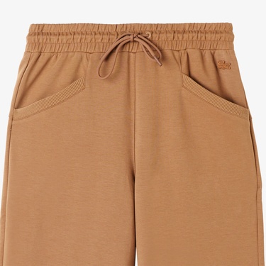  Lacoste Kadın Straight Fit Açık Kahverengi Eşofman Altı