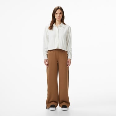  Lacoste Kadın Straight Fit Açık Kahverengi Eşofman Altı