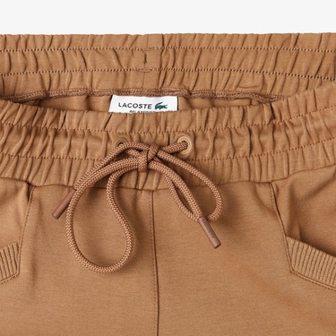  Lacoste Kadın Straight Fit Açık Kahverengi Eşofman Altı