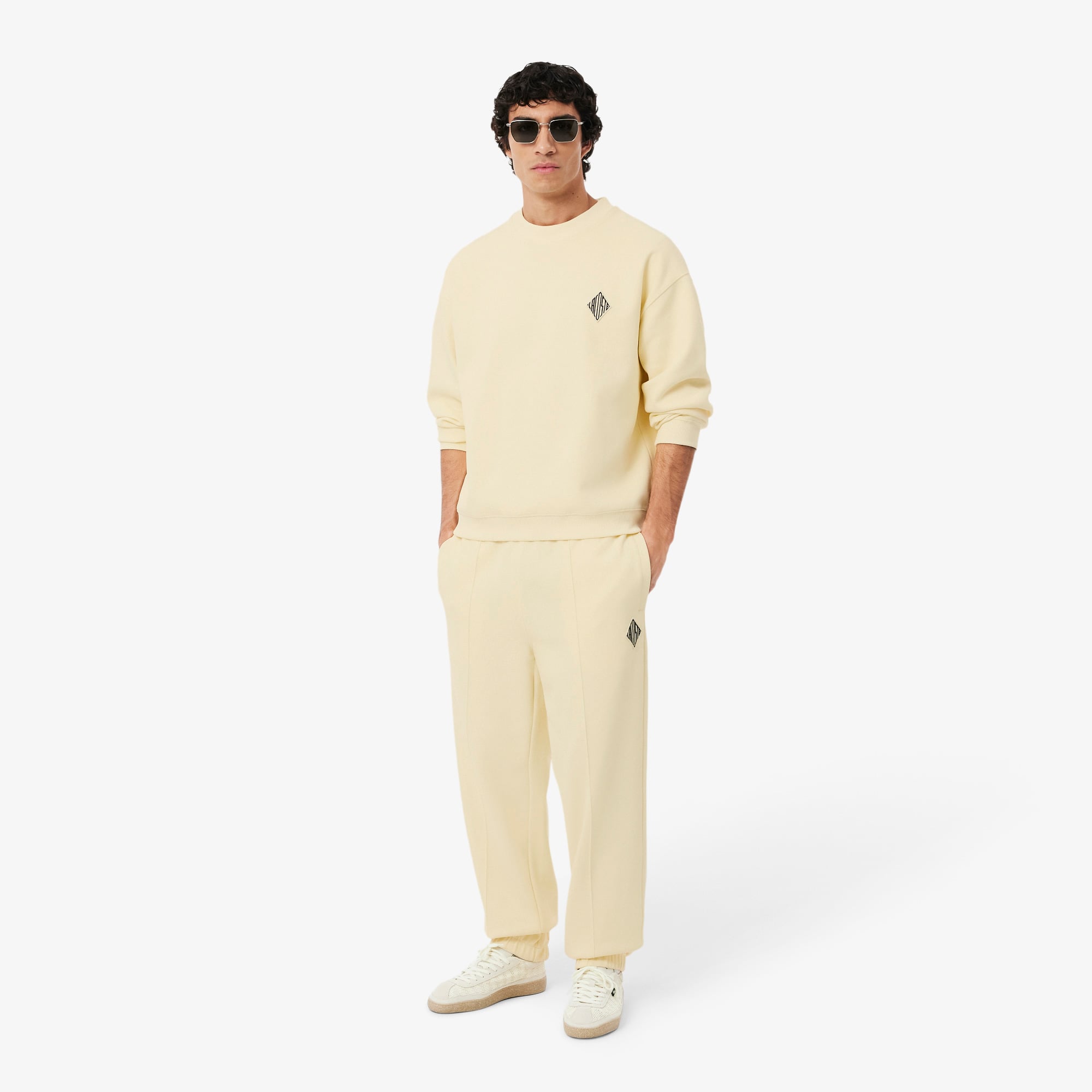  Lacoste Erkek Regular Fit Sarı Eşofman Altı