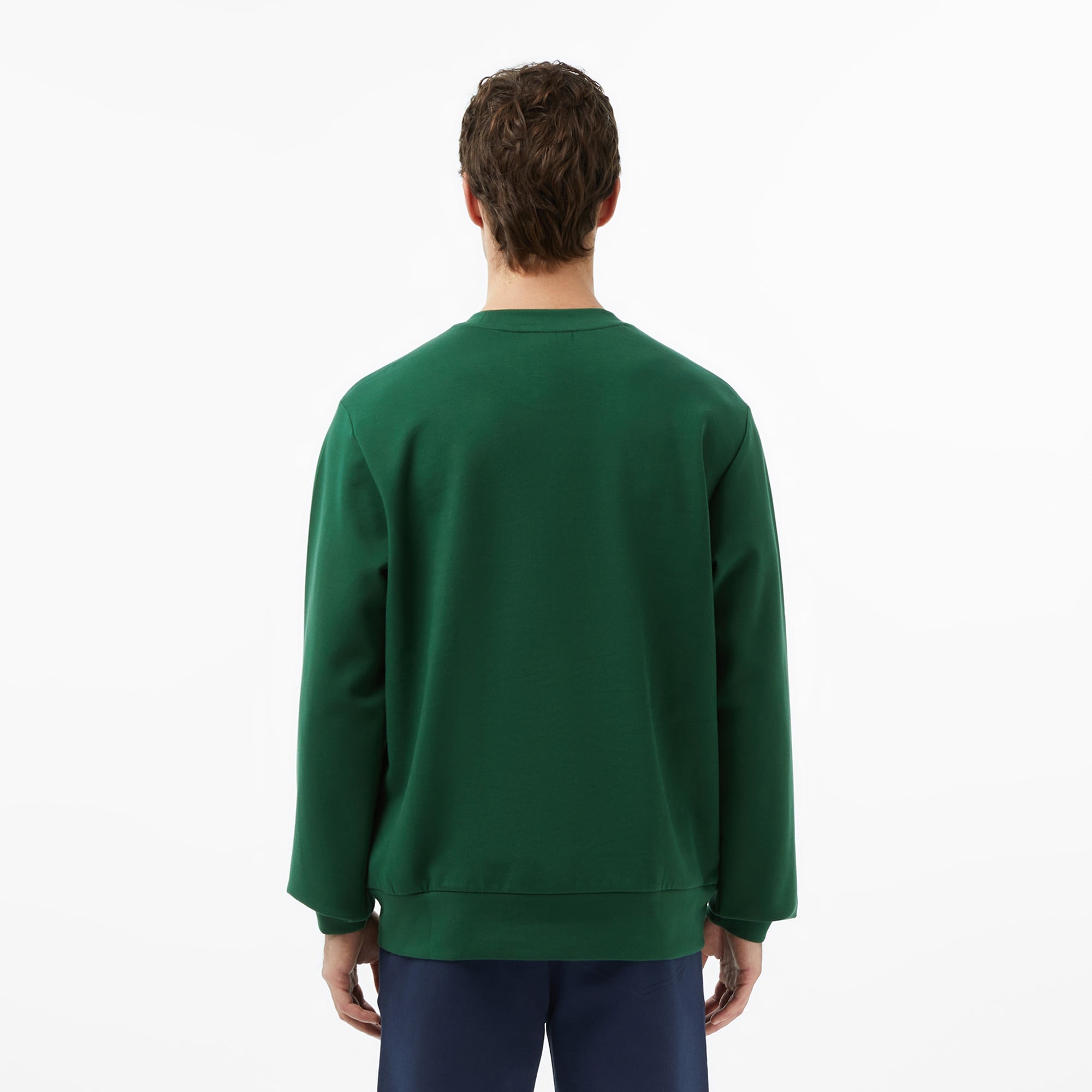 Lacoste Erkek Classic Fit Bisiklet Yaka Yeşil Sweatshirt