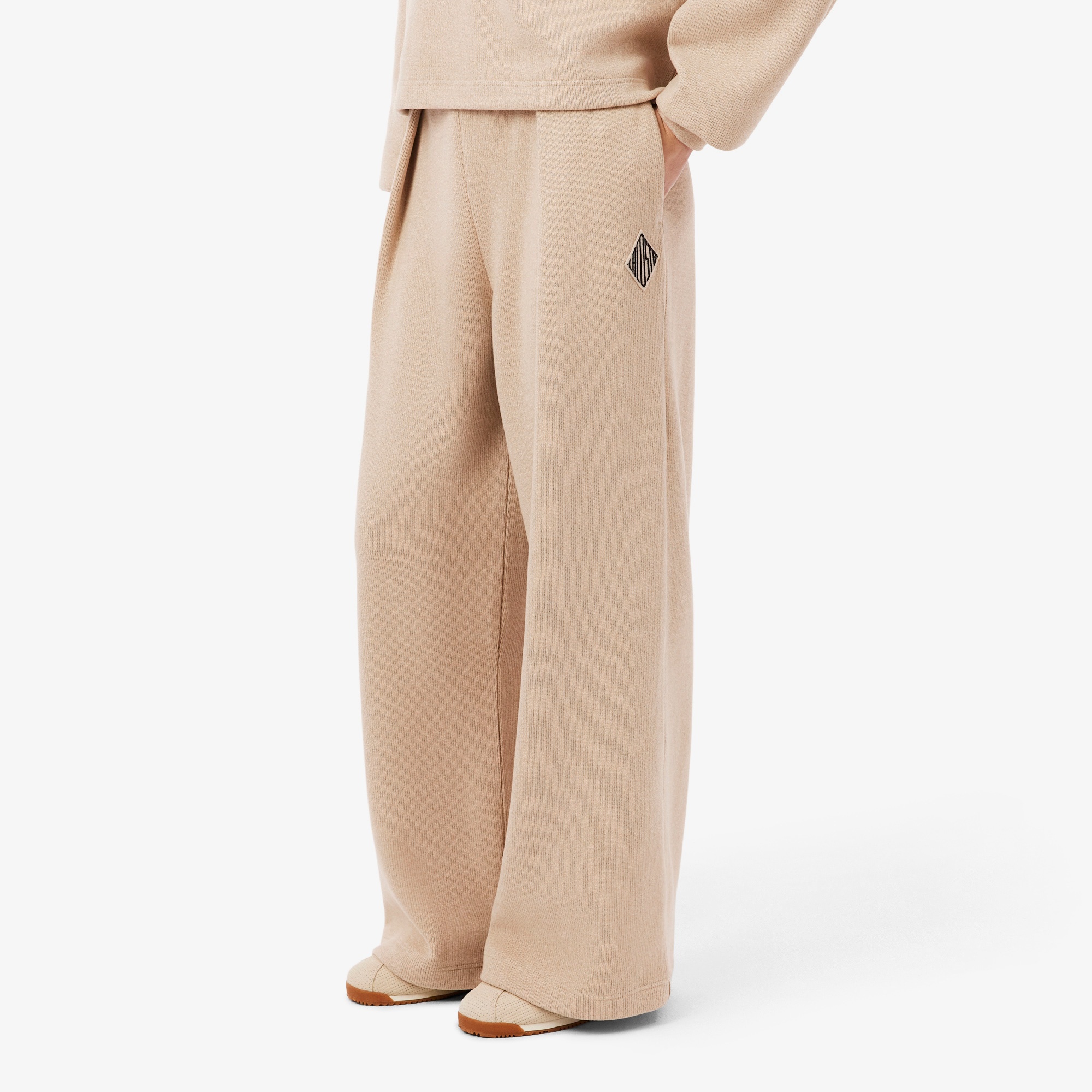 Lacoste Kadın Oversize Fit Bej Eşofman Altı