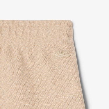  Lacoste Kadın Oversize Fit Bej Eşofman Altı