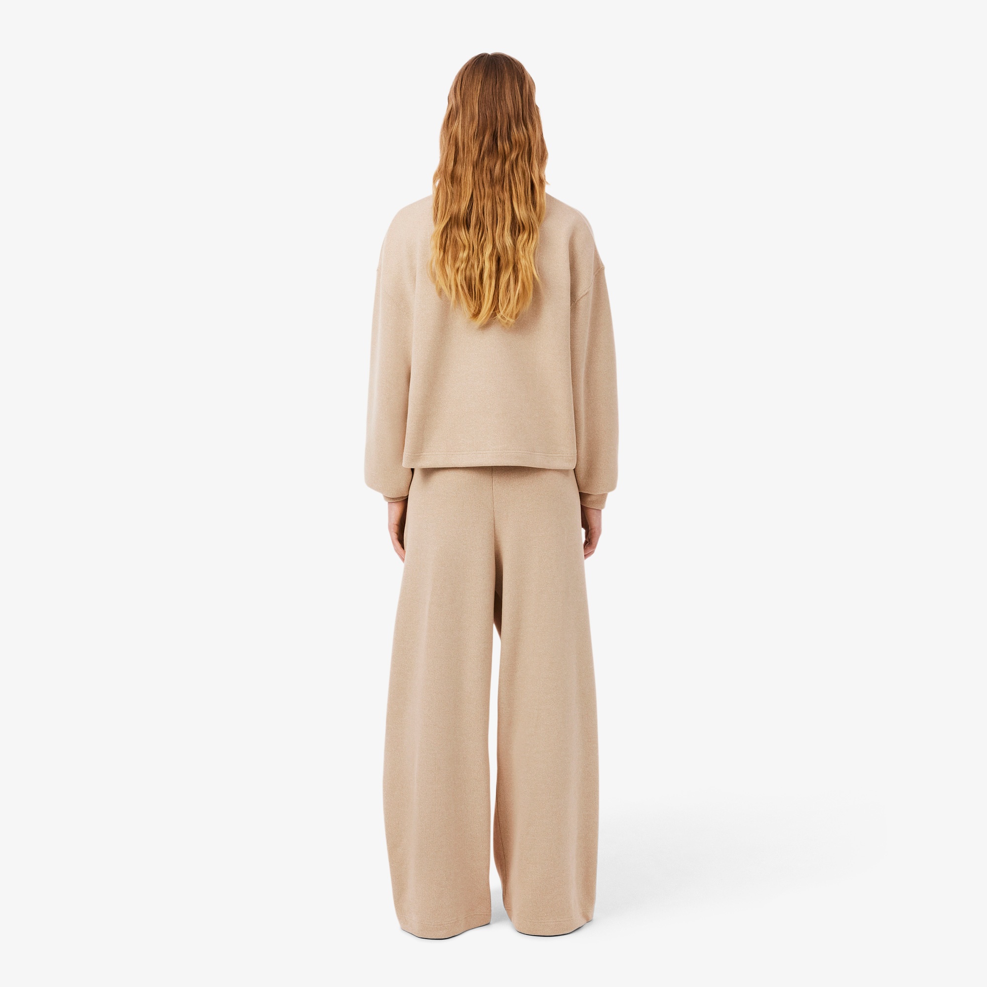 Lacoste Kadın Oversize Fit Bej Eşofman Altı