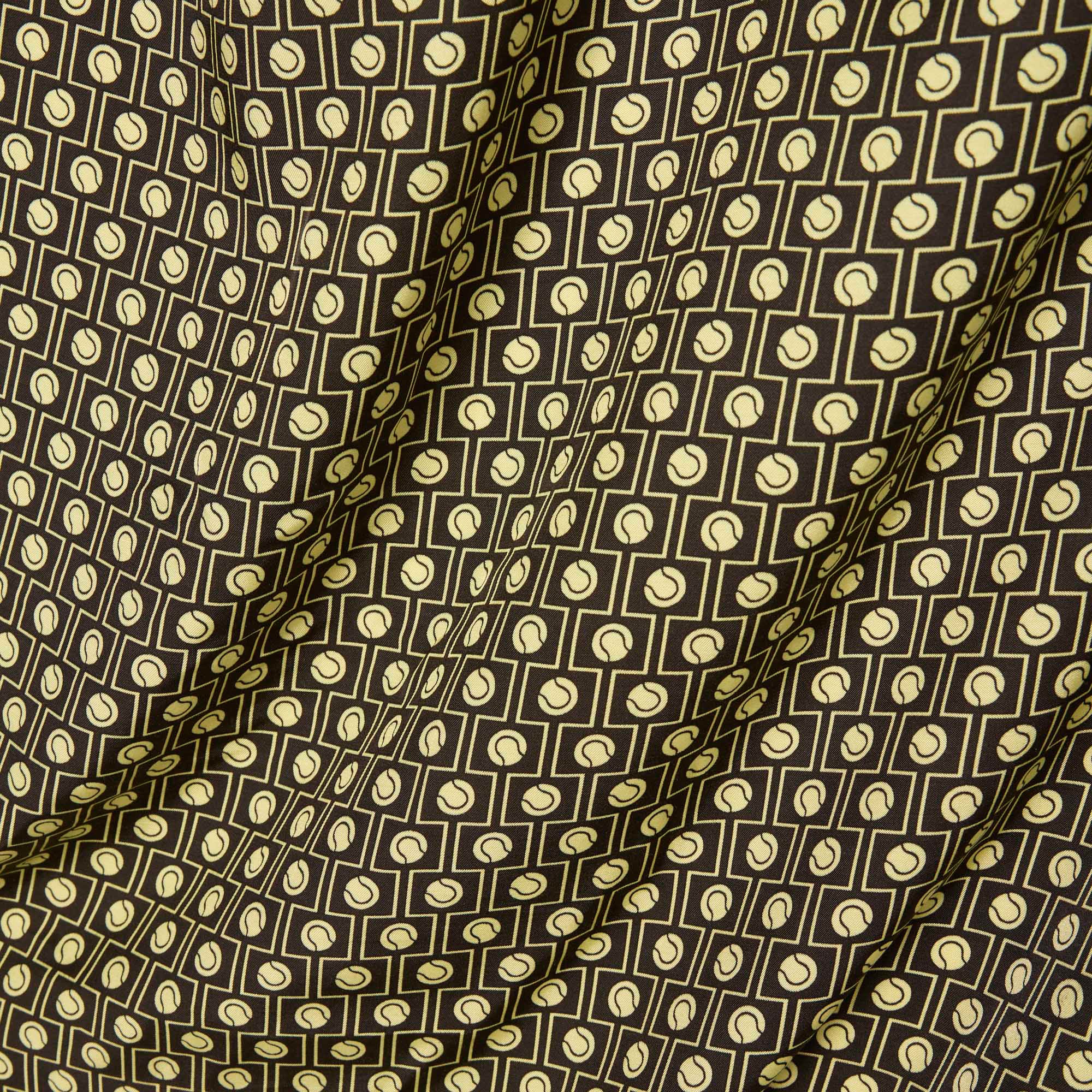 Lacoste Kadın Desenli Kahverengi Fular