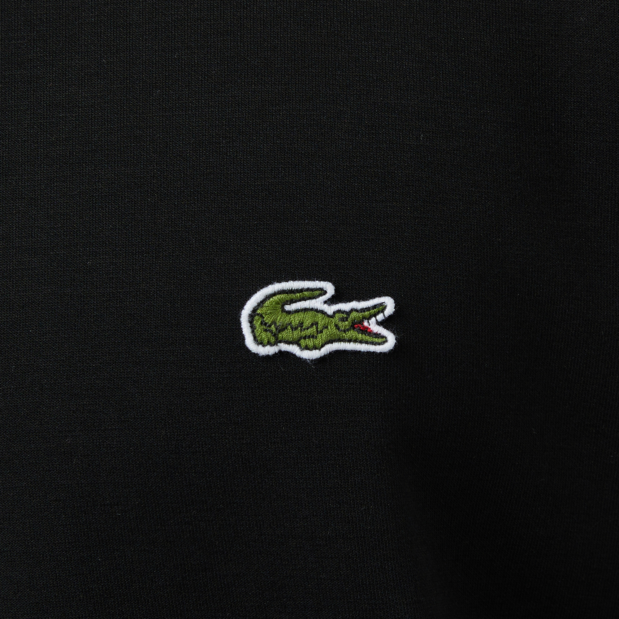 Lacoste Erkek Classic Fit Bisiklet Yaka Siyah Sweatshirt