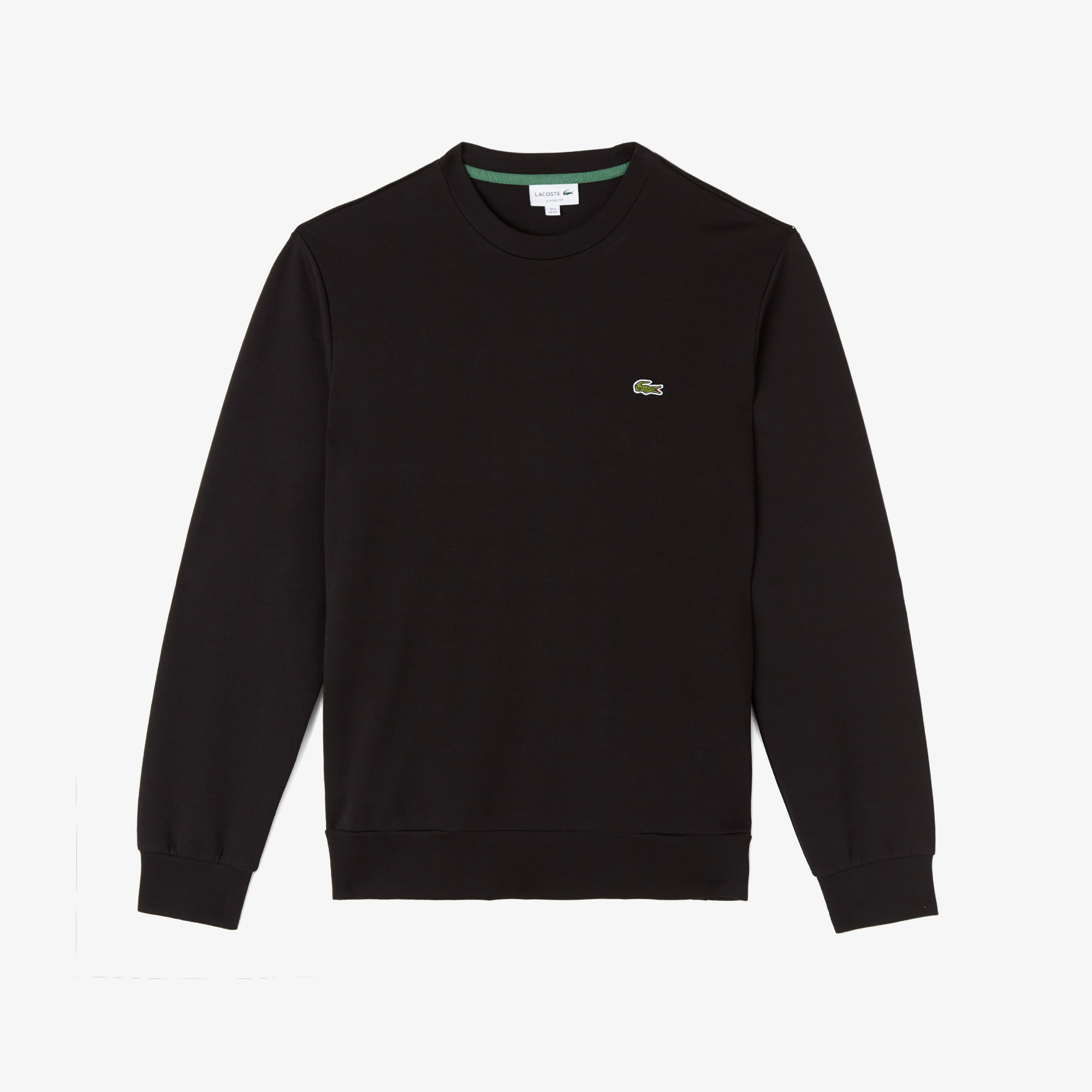 Lacoste Erkek Classic Fit Bisiklet Yaka Siyah Sweatshirt