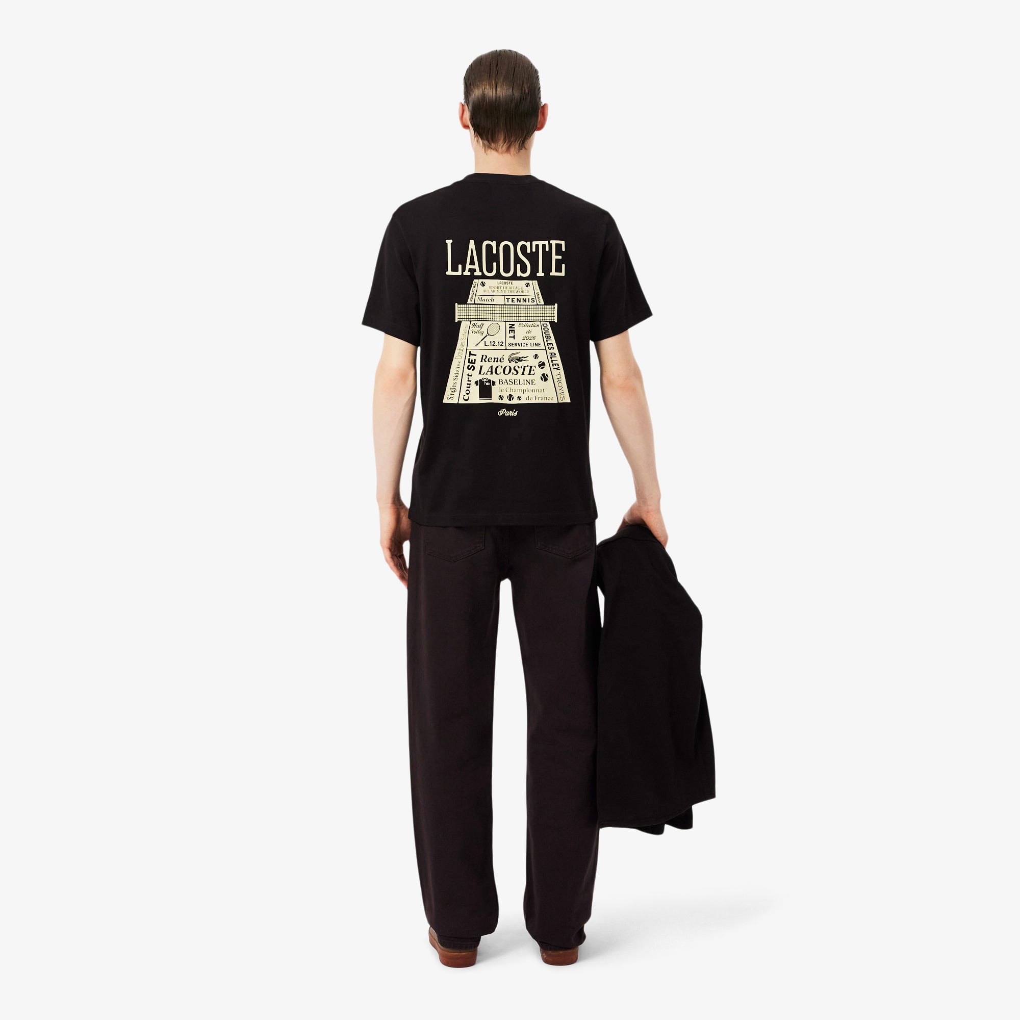  Lacoste Erkek Straight Fit Koyu Kahverengi Jean Pantolon