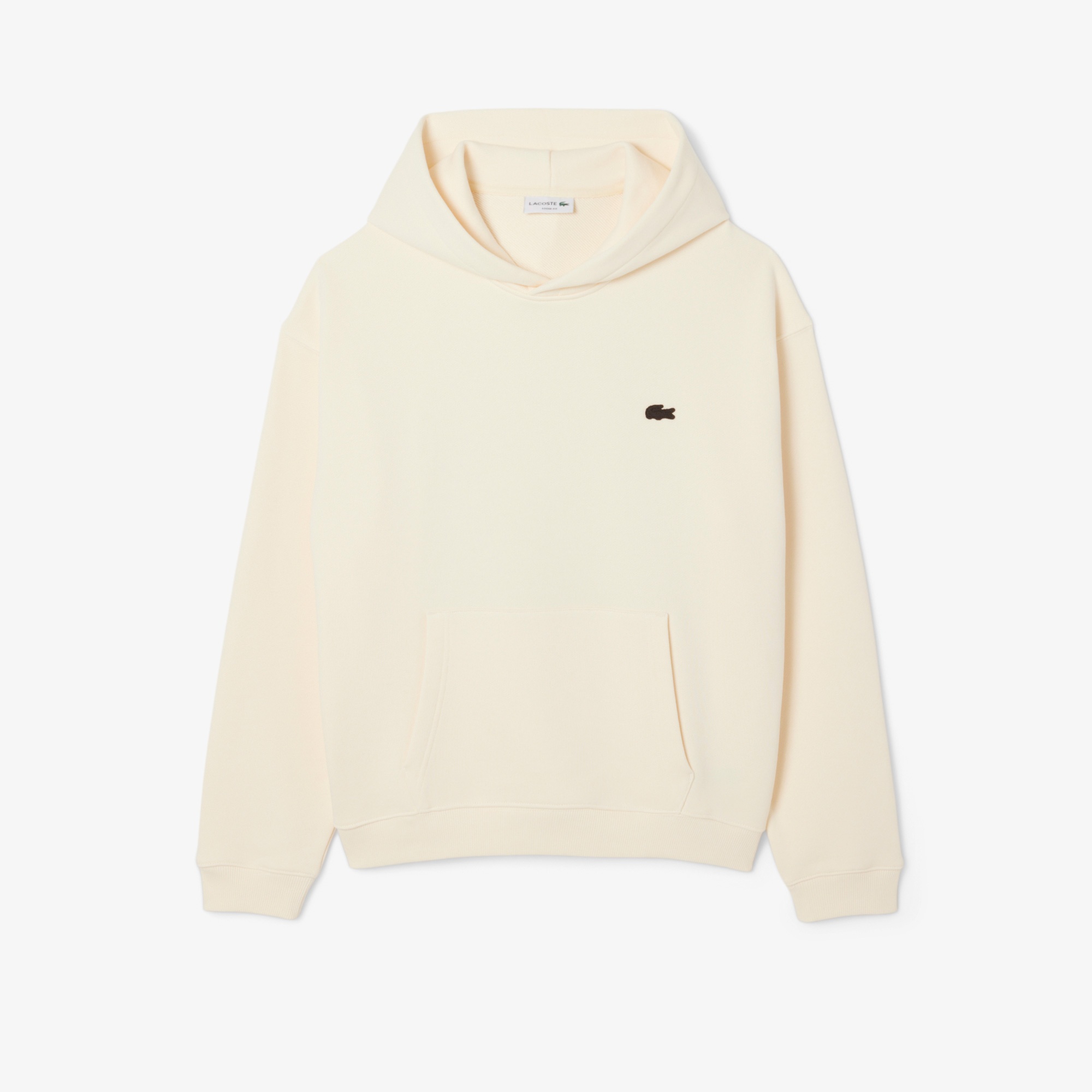 Lacoste Erkek Loose Fit Kapüşonlu Baskılı Sarı Sweatshirt