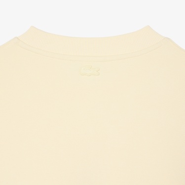  Lacoste Erkek Loose Fit Bisiklet Yaka Sarı Sweatshirt
