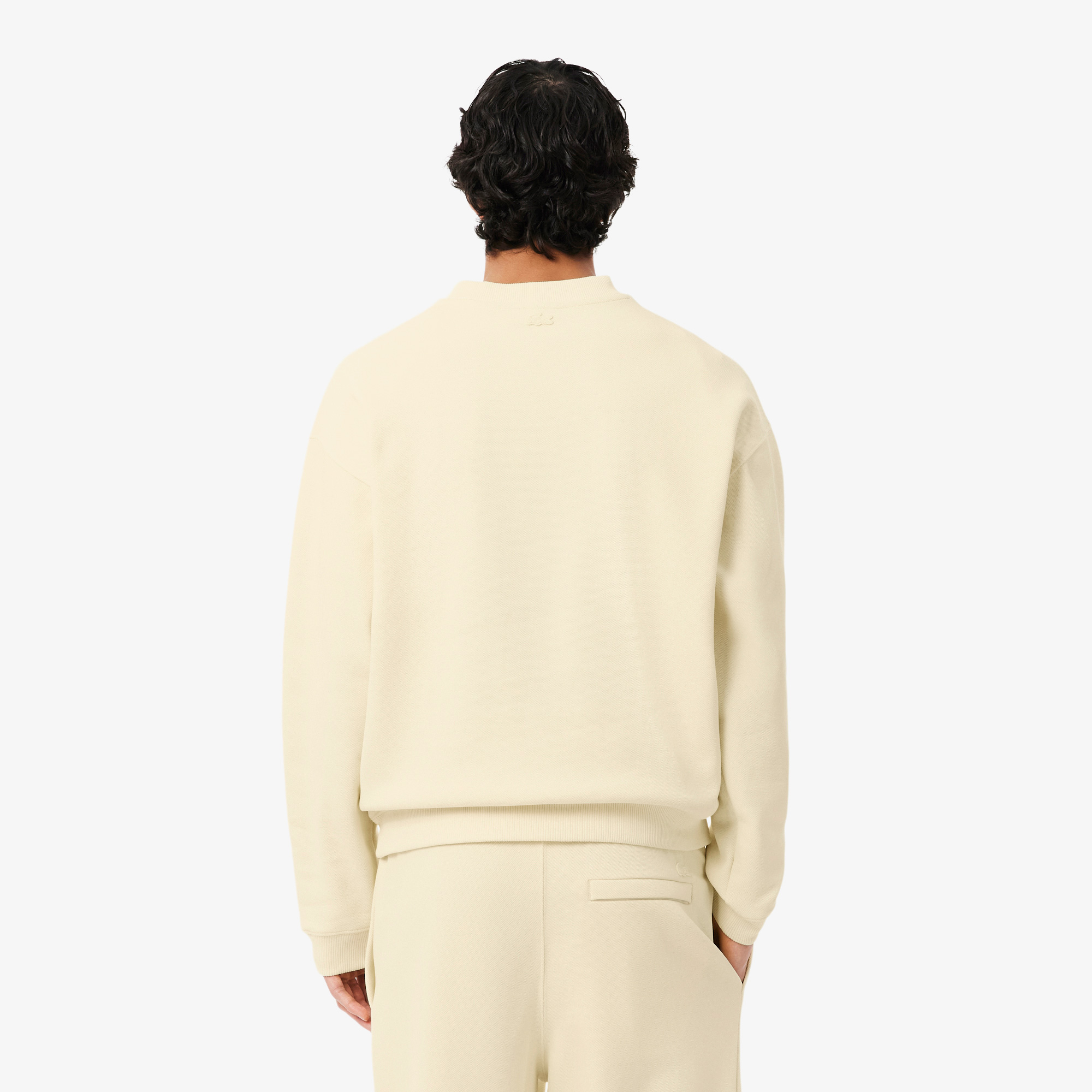 Lacoste Erkek Loose Fit Bisiklet Yaka Sarı Sweatshirt