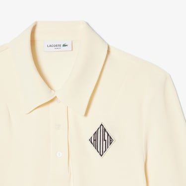  Lacoste Kadın Slim Fit Sarı Polo