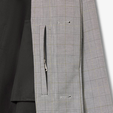  Lacoste Erkek Classic Fit Gömlek Yaka Ekose Beyaz Trençkot