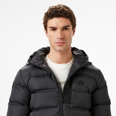  Lacoste Erkek Regular Fit Siyah Şişme Mont