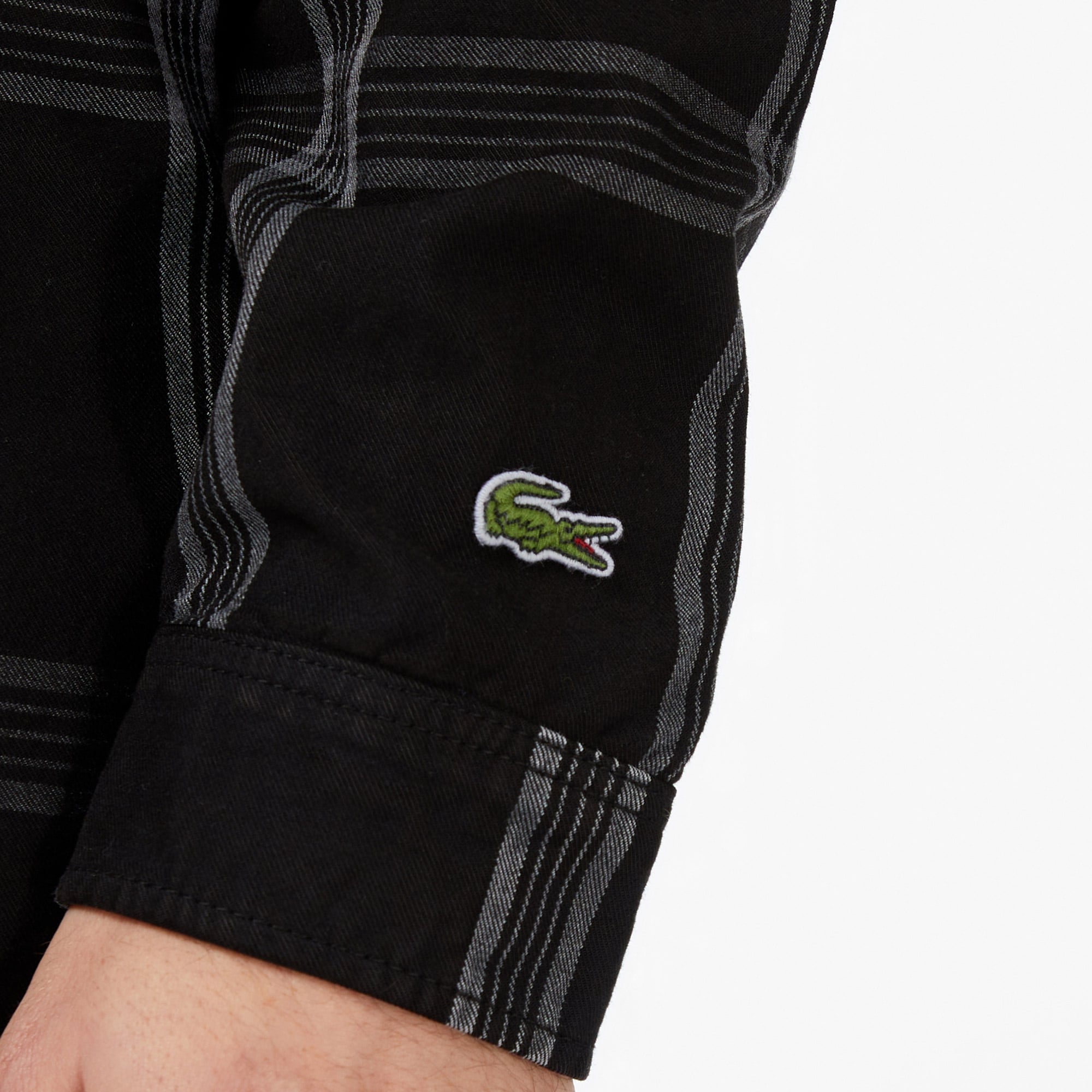 Lacoste Erkek Regular Fit Kareli Siyah Gömlek