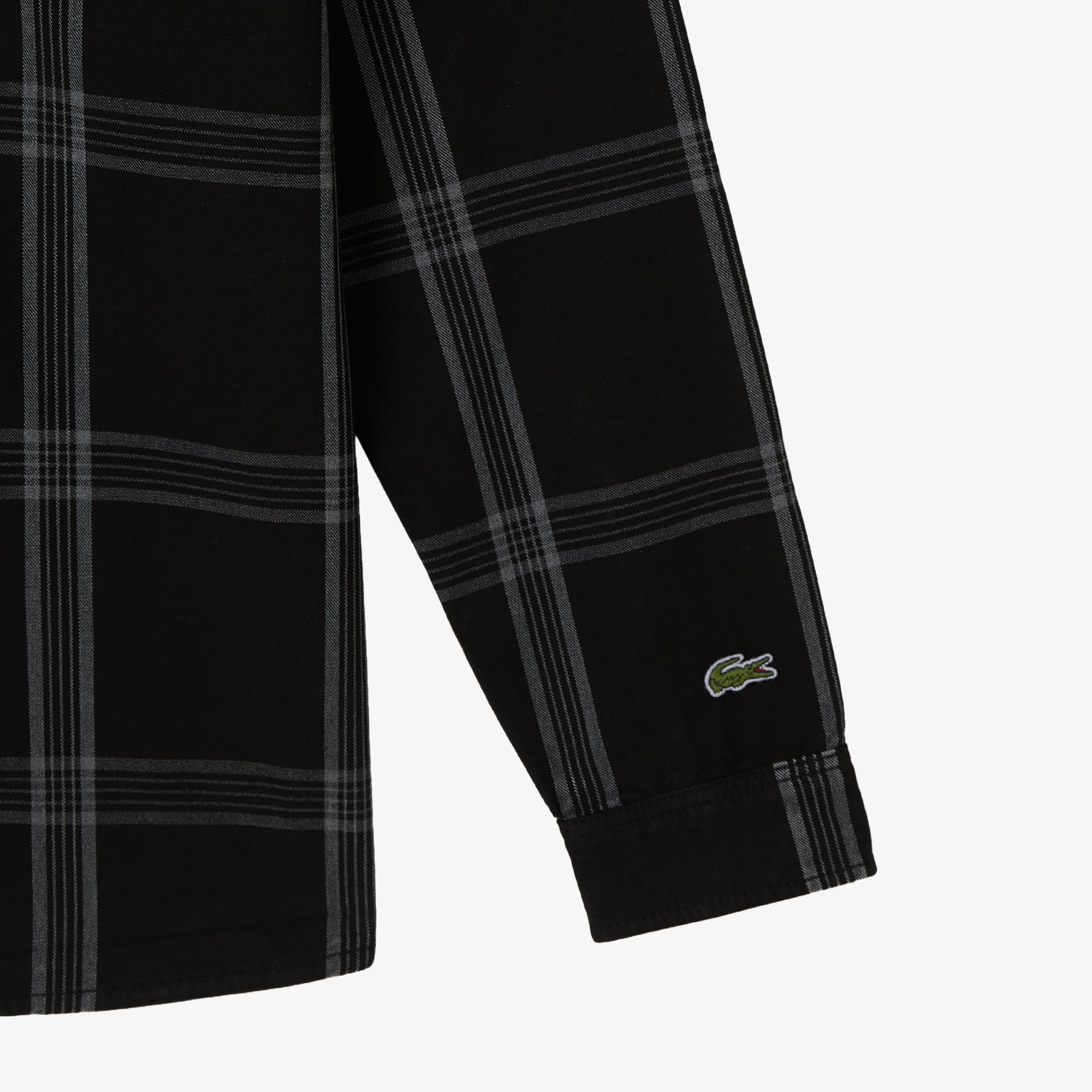 Lacoste Erkek Regular Fit Kareli Siyah Gömlek