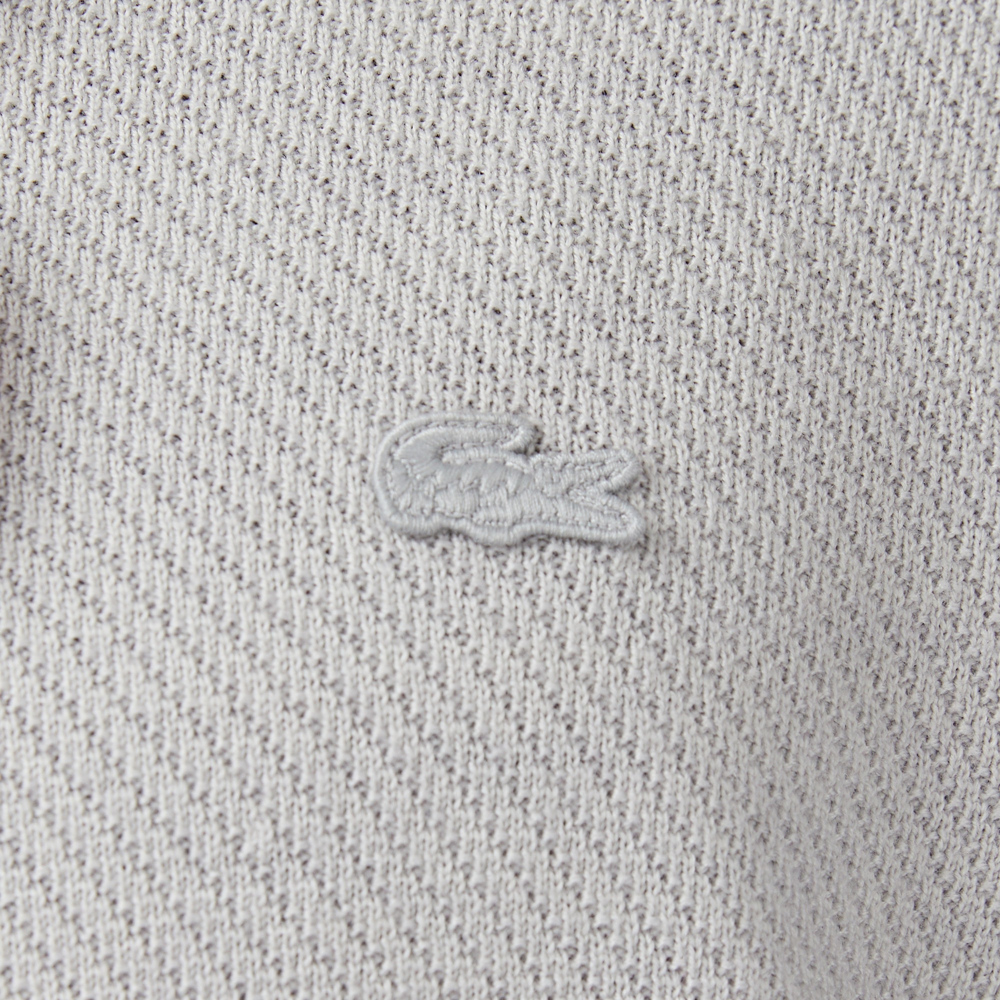 Lacoste Erkek Classic Fit Bisiklet Yaka Yün Gri Kazak
