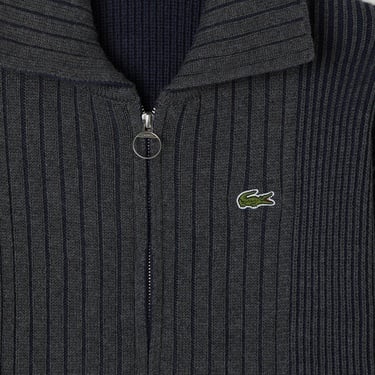  Lacoste Kadın Relaxed Fit Fermuarlı Gri Hırka