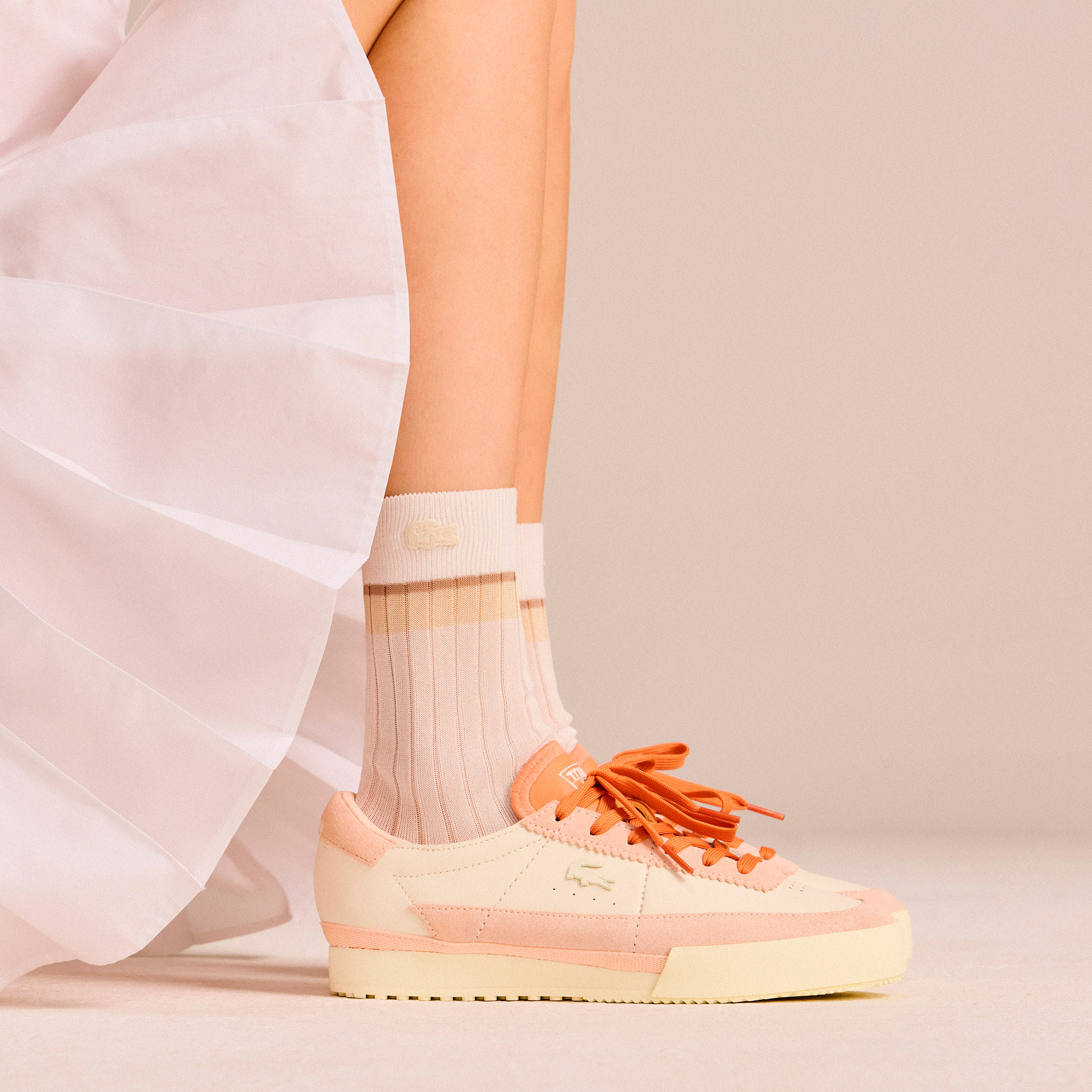  Lacoste Aura Kadın Açık Pembe Sneaker